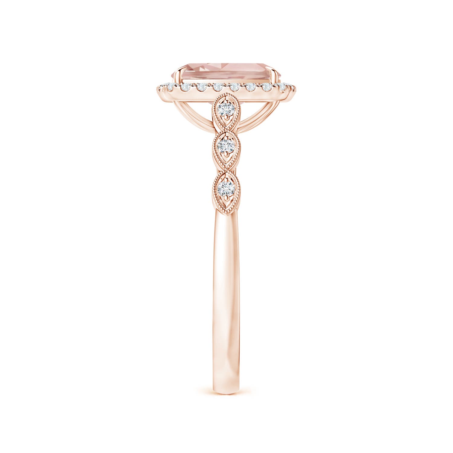 AA - Morganite / 1.37 CT / 14 KT Rose Gold