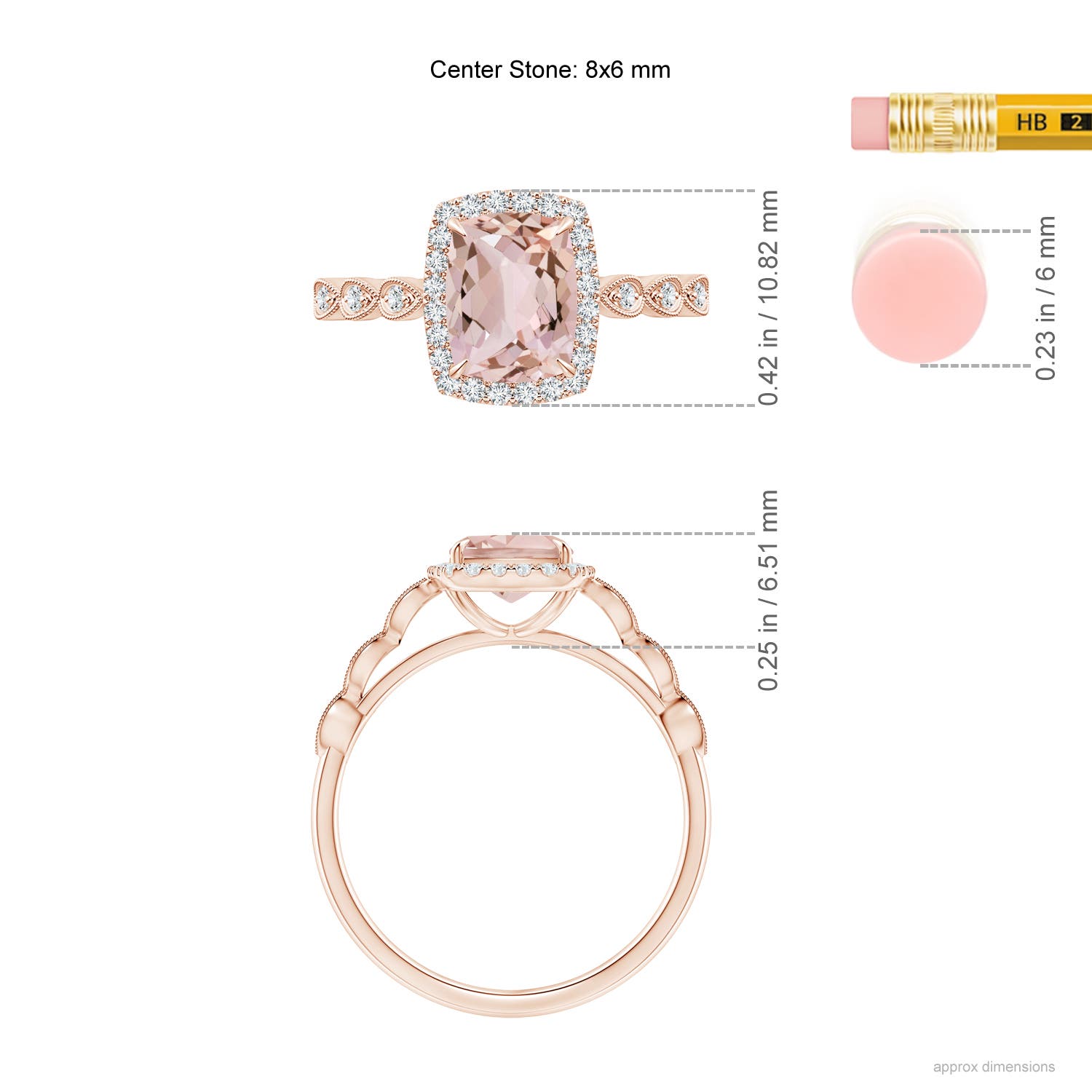 AA - Morganite / 1.37 CT / 14 KT Rose Gold