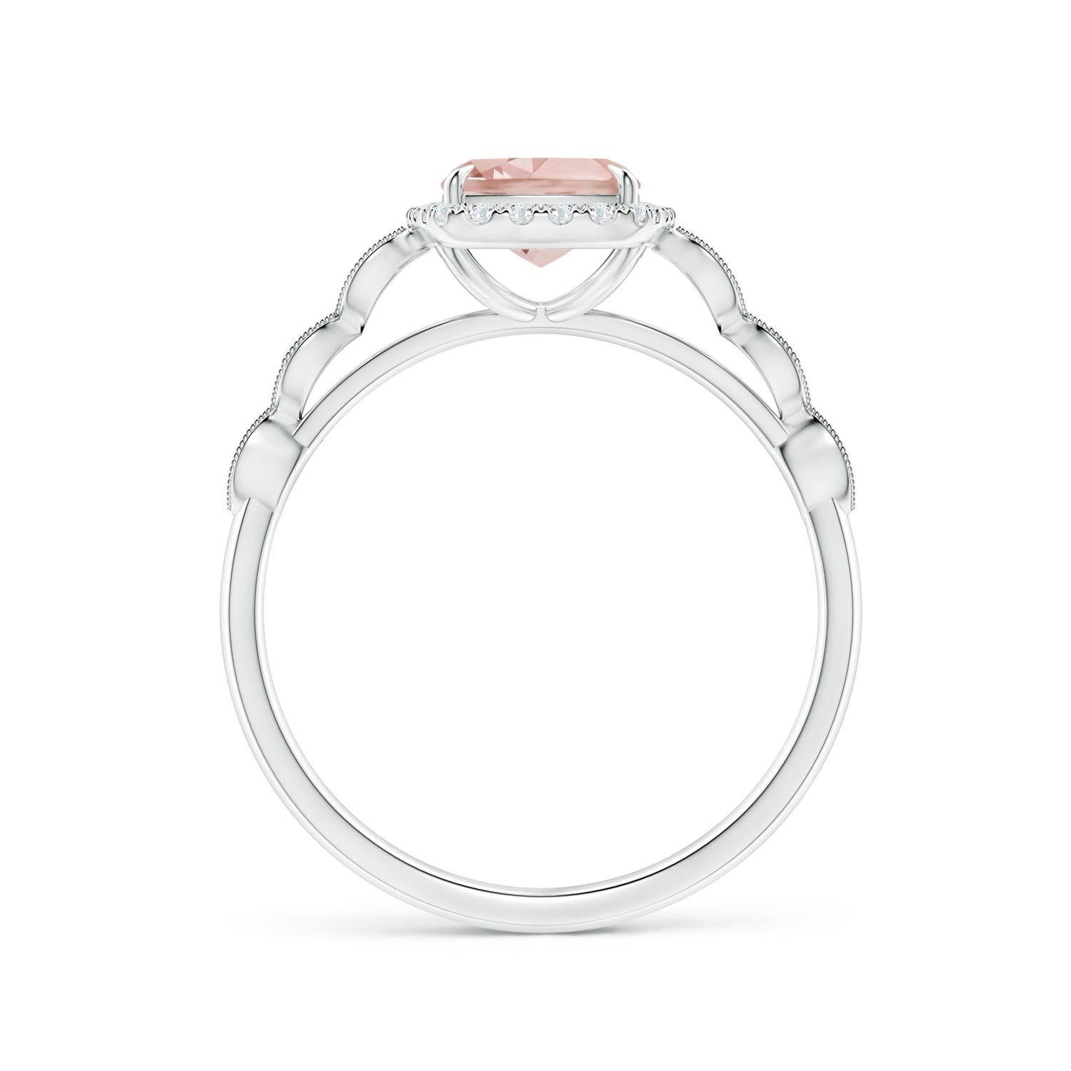 AA - Morganite / 1.37 CT / 14 KT White Gold