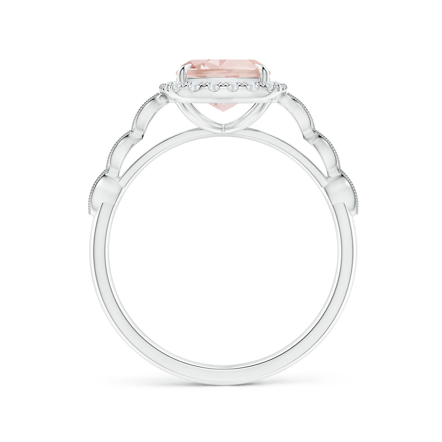 A - Morganite / 2.05 CT / 14 KT White Gold