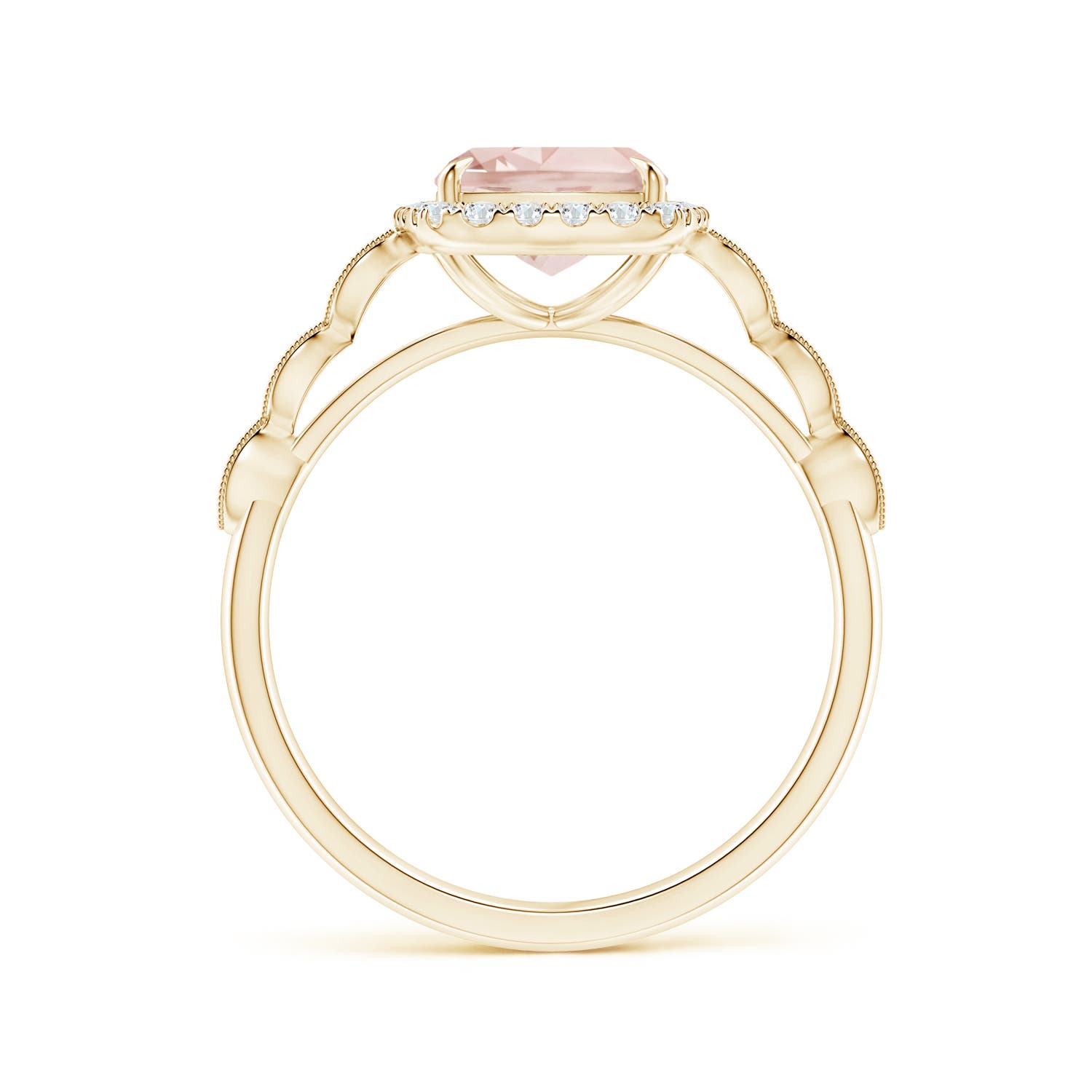 A - Morganite / 2.05 CT / 14 KT Yellow Gold