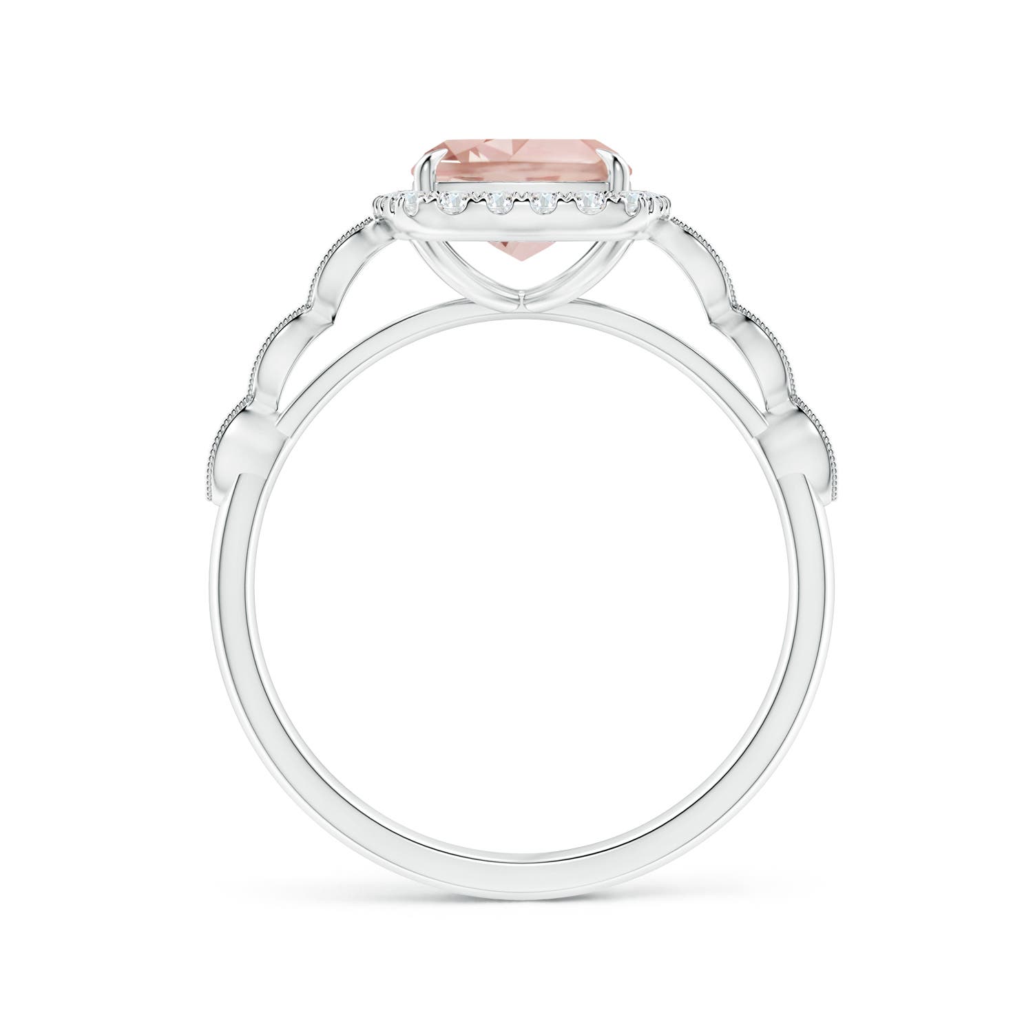 AA - Morganite / 2.05 CT / 14 KT White Gold