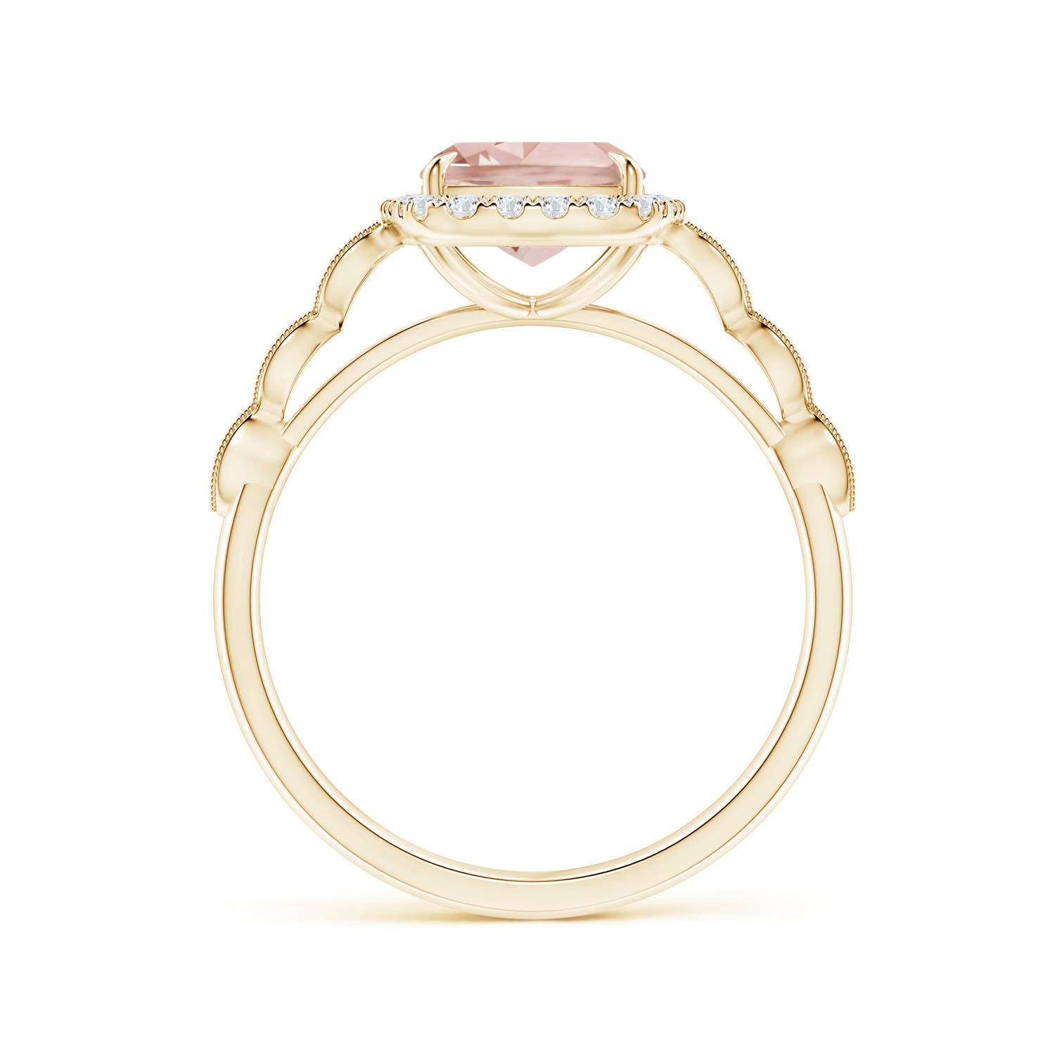 AA - Morganite / 2.05 CT / 14 KT Yellow Gold