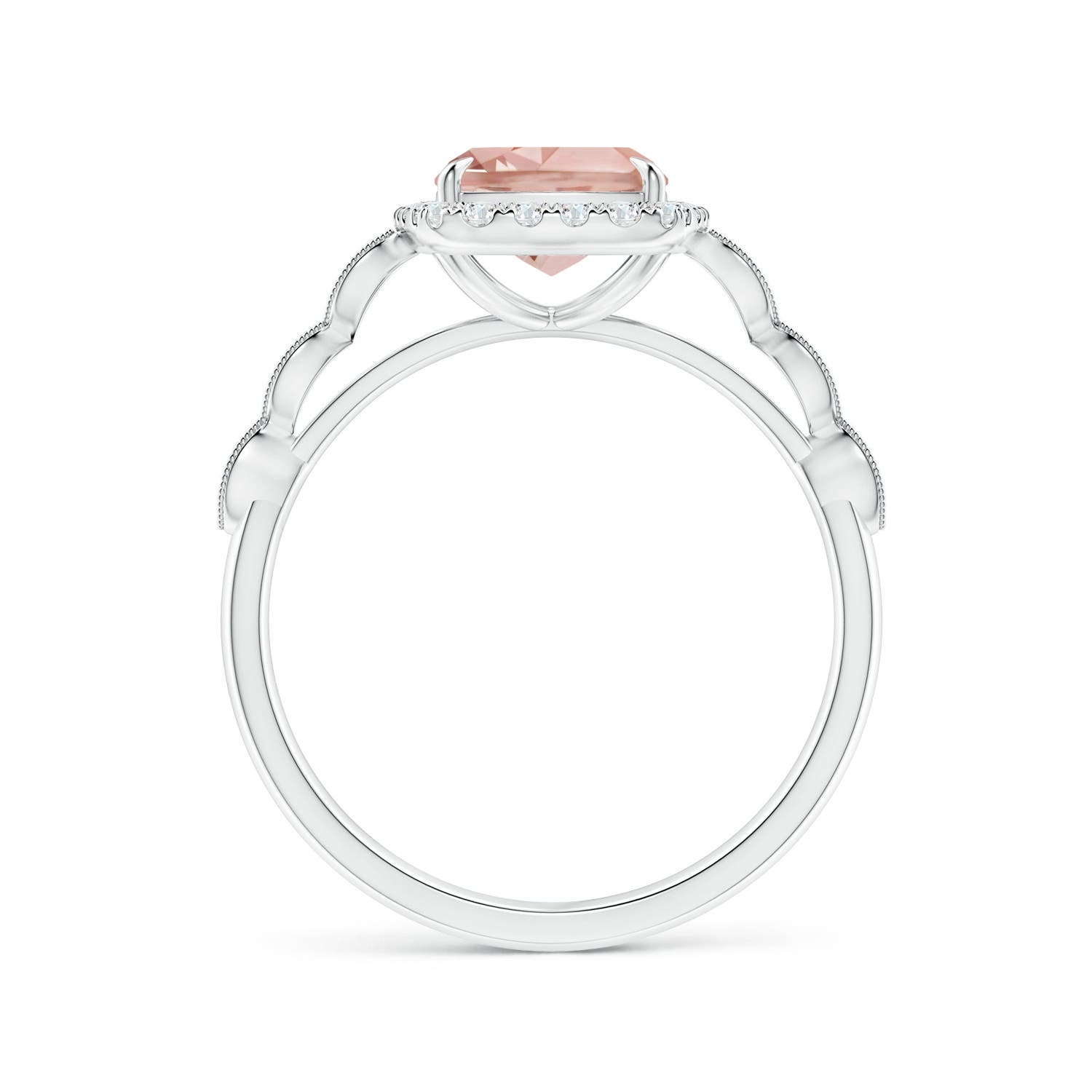 AAA - Morganite / 2.05 CT / 14 KT White Gold