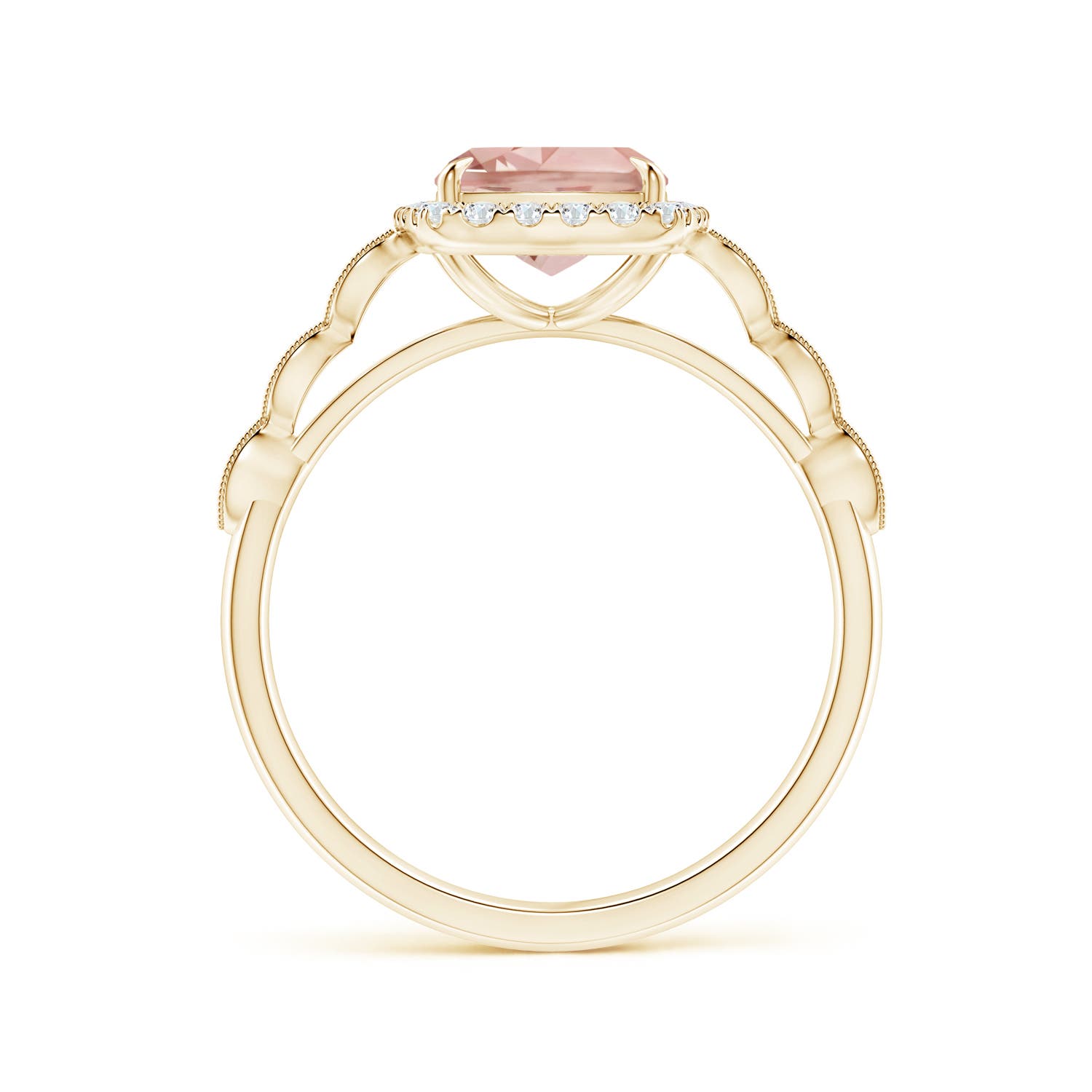 AAA - Morganite / 2.05 CT / 14 KT Yellow Gold