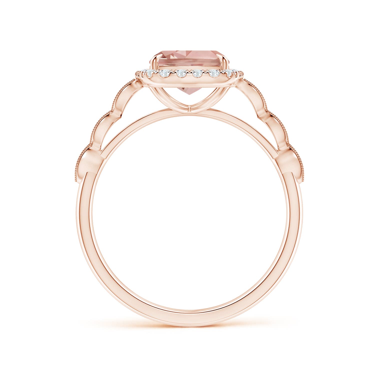 AAAA - Morganite / 2.05 CT / 14 KT Rose Gold