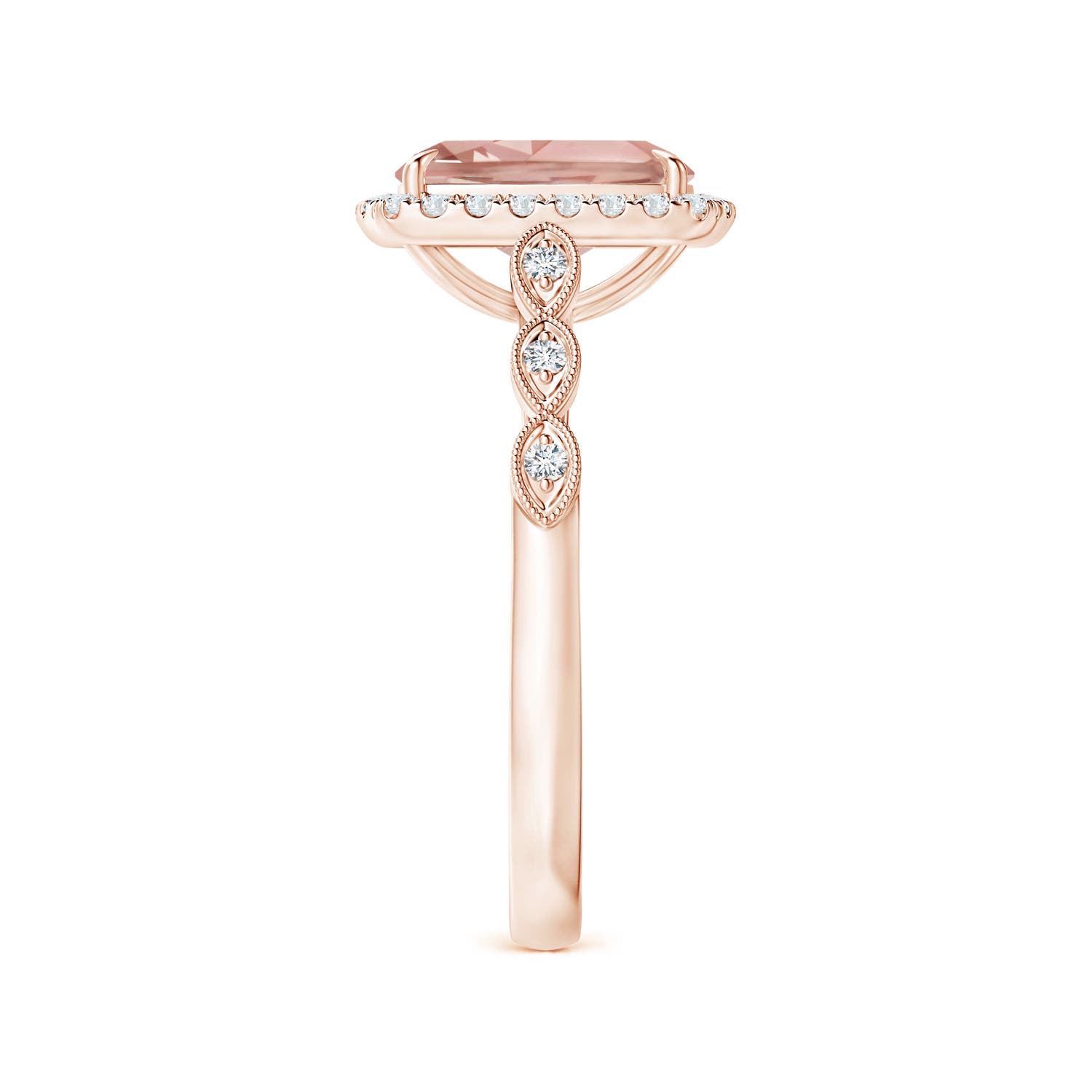 AAAA - Morganite / 2.05 CT / 14 KT Rose Gold