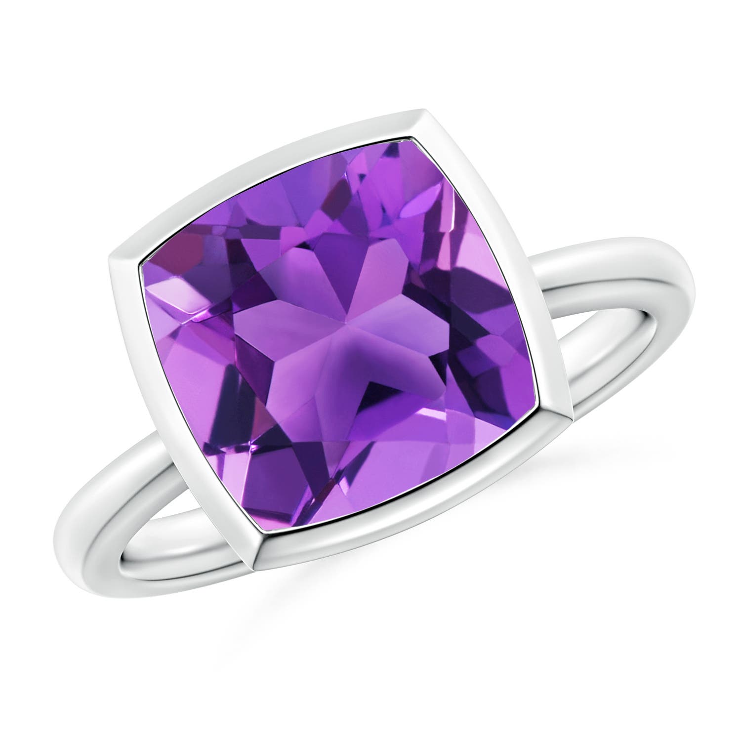 AAA - Amethyst / 3.65 CT / 14 KT White Gold