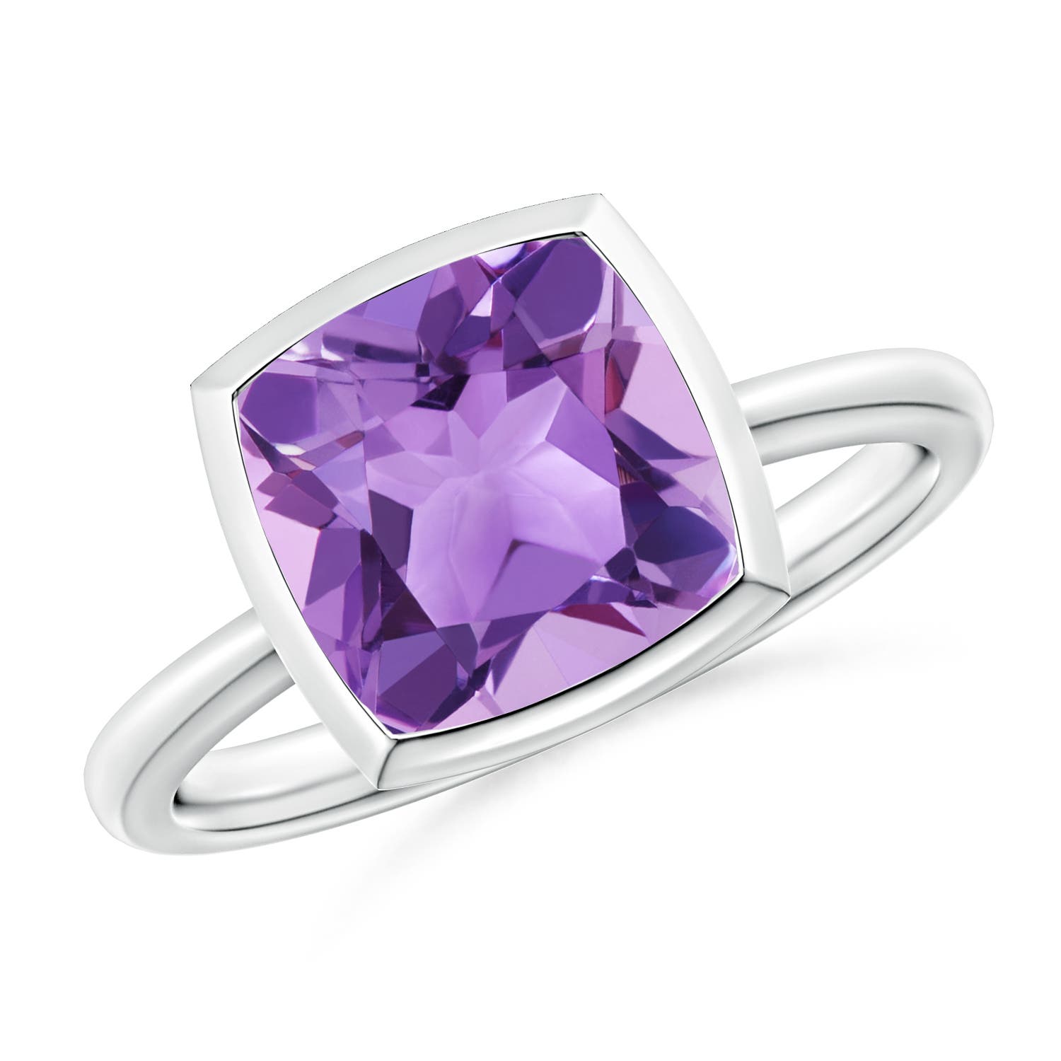 A - Amethyst / 3.1 CT / 14 KT White Gold