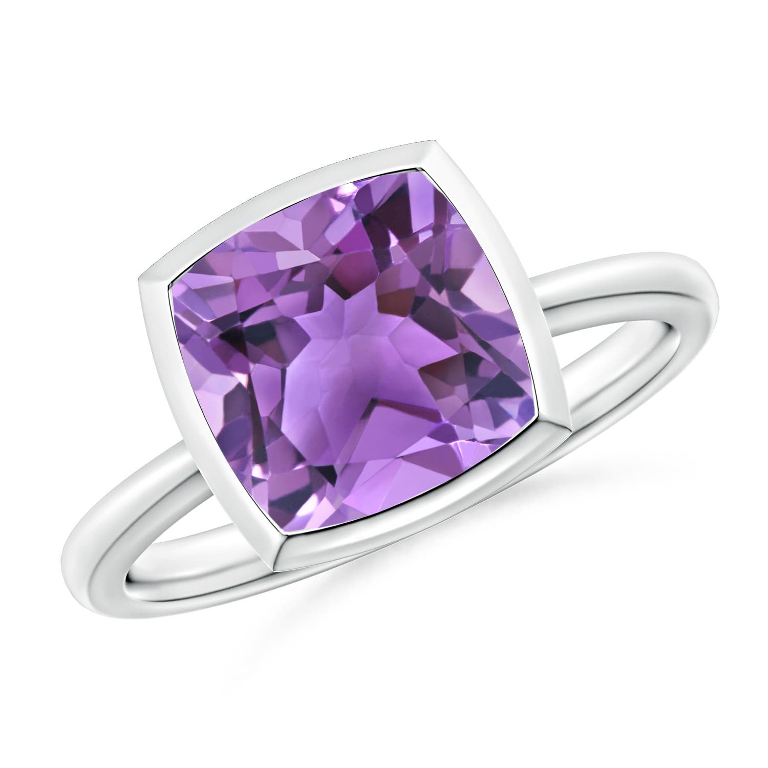 AA - Amethyst / 3.1 CT / 14 KT White Gold