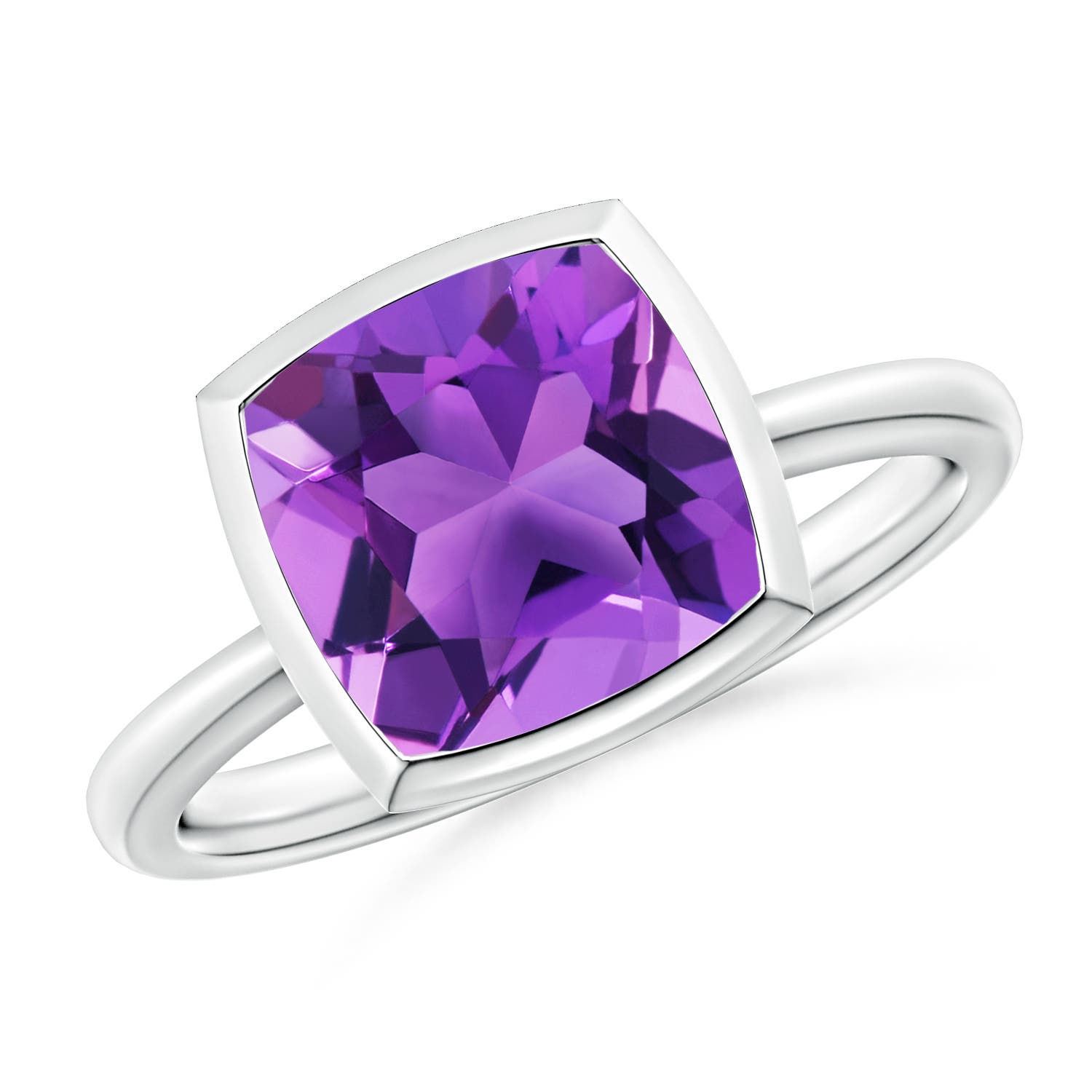 AAA - Amethyst / 3.1 CT / 14 KT White Gold