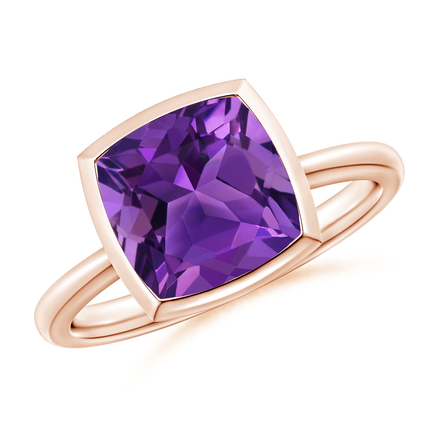 AAAA - Amethyst / 3.1 CT / 14 KT Rose Gold