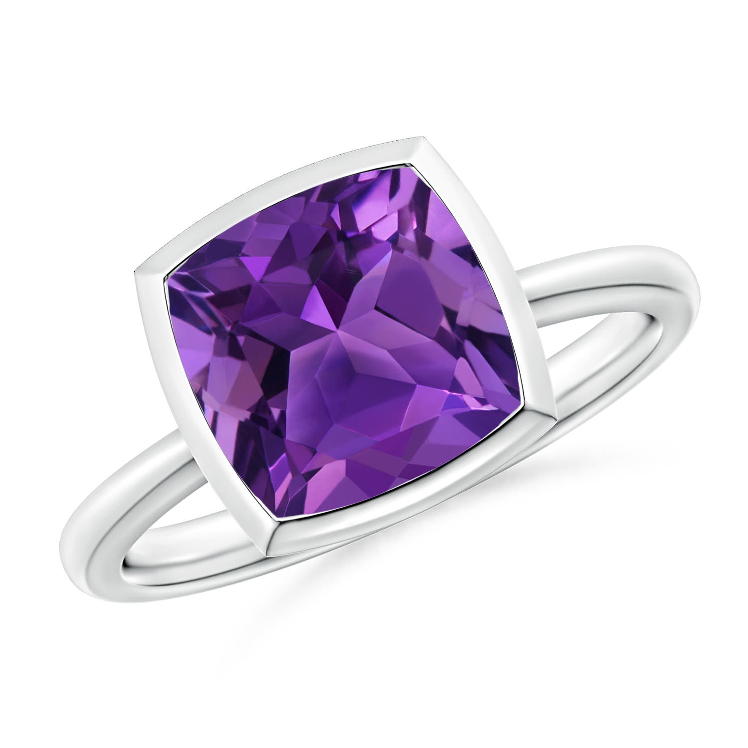 AAAA - Amethyst / 3.1 CT / 14 KT White Gold