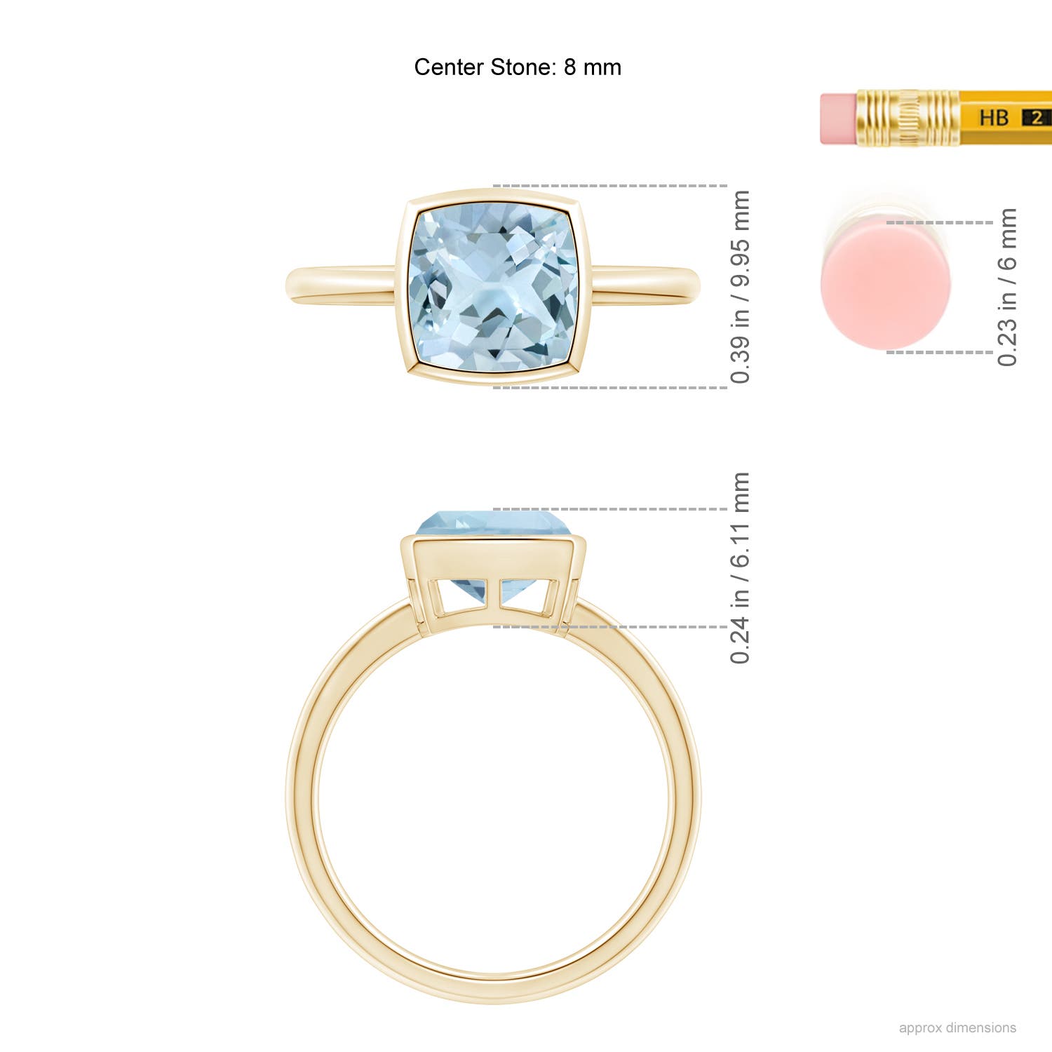 AA - Aquamarine / 1.95 CT / 14 KT Yellow Gold