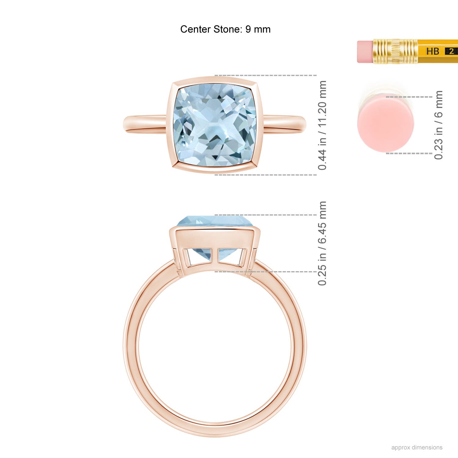 AA - Aquamarine / 2.7 CT / 14 KT Rose Gold