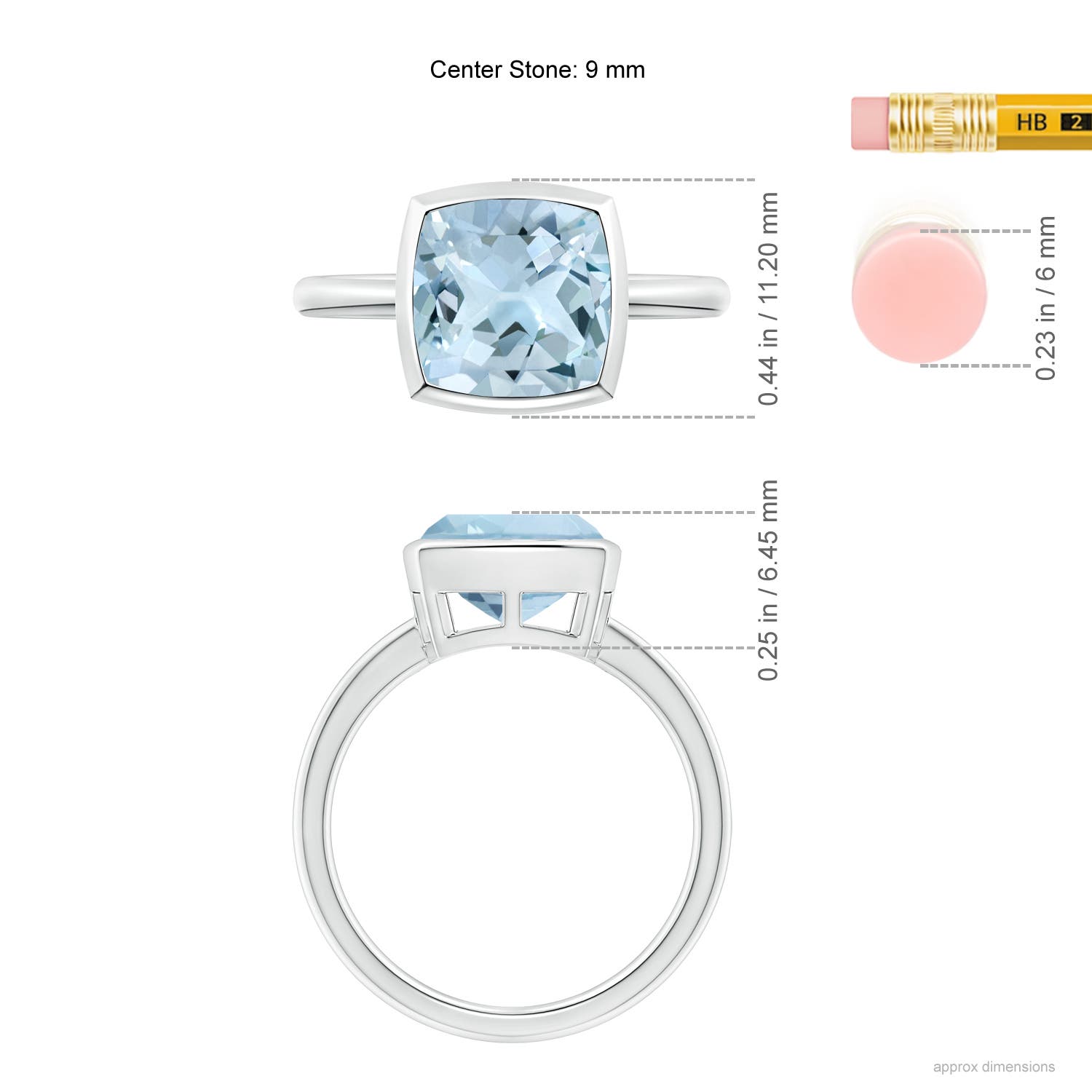 AA - Aquamarine / 2.7 CT / 14 KT White Gold