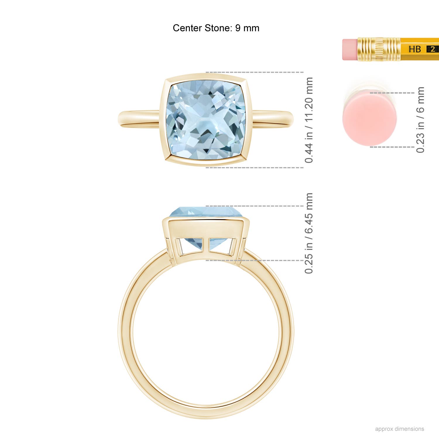 AA - Aquamarine / 2.7 CT / 14 KT Yellow Gold