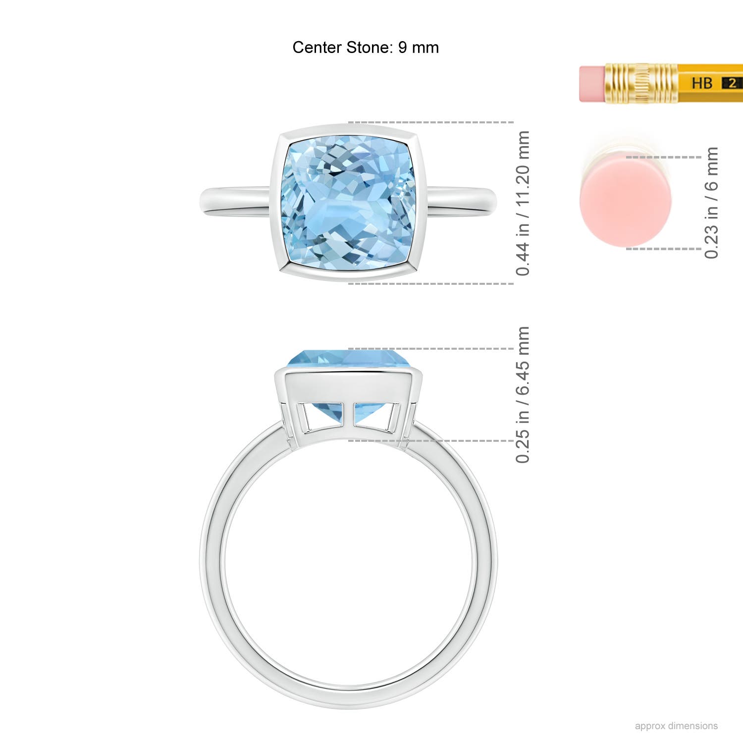 AAAA - Aquamarine / 2.7 CT / 14 KT White Gold