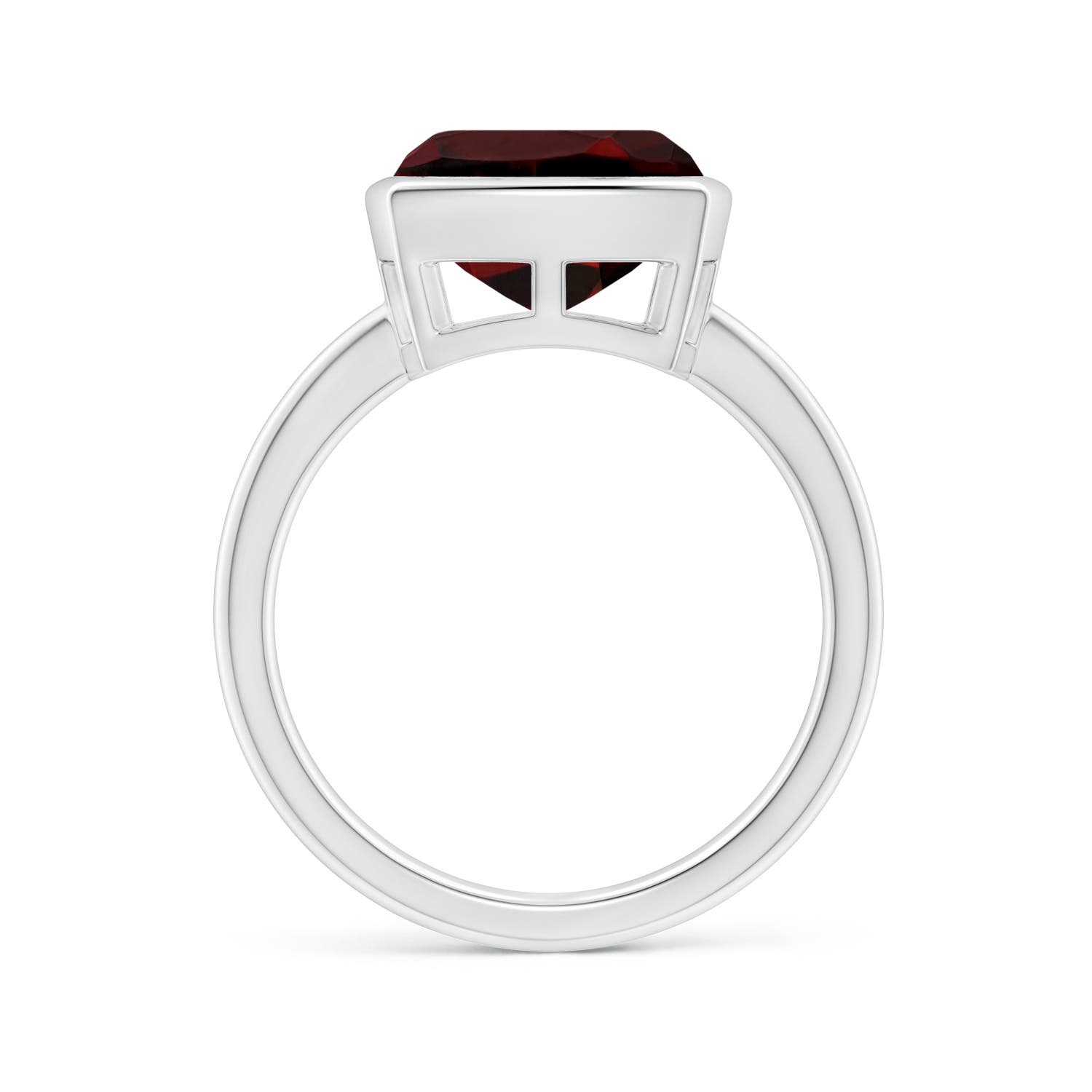 AAA - Garnet / 4.2 CT / 14 KT White Gold