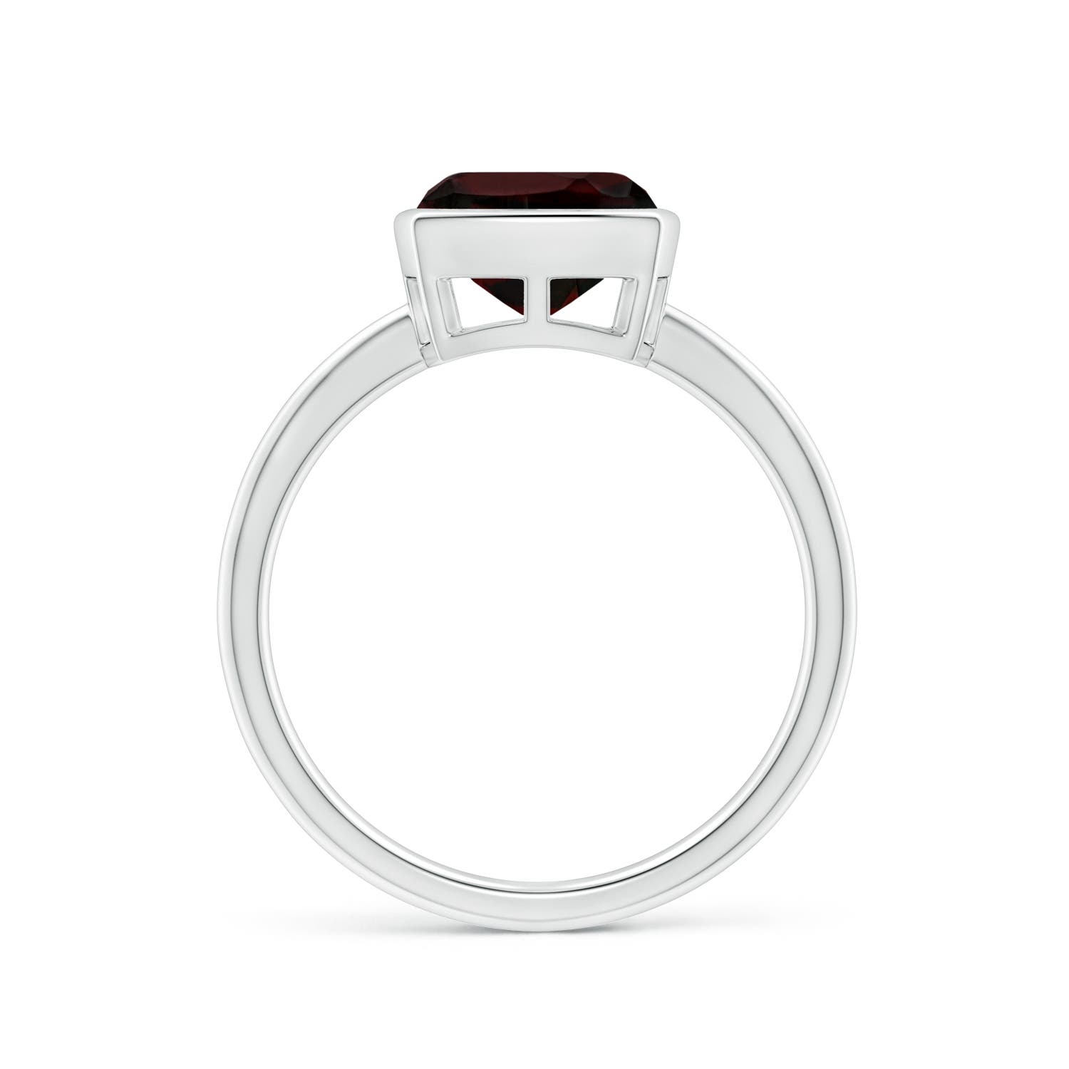 A - Garnet / 2.5 CT / 14 KT White Gold