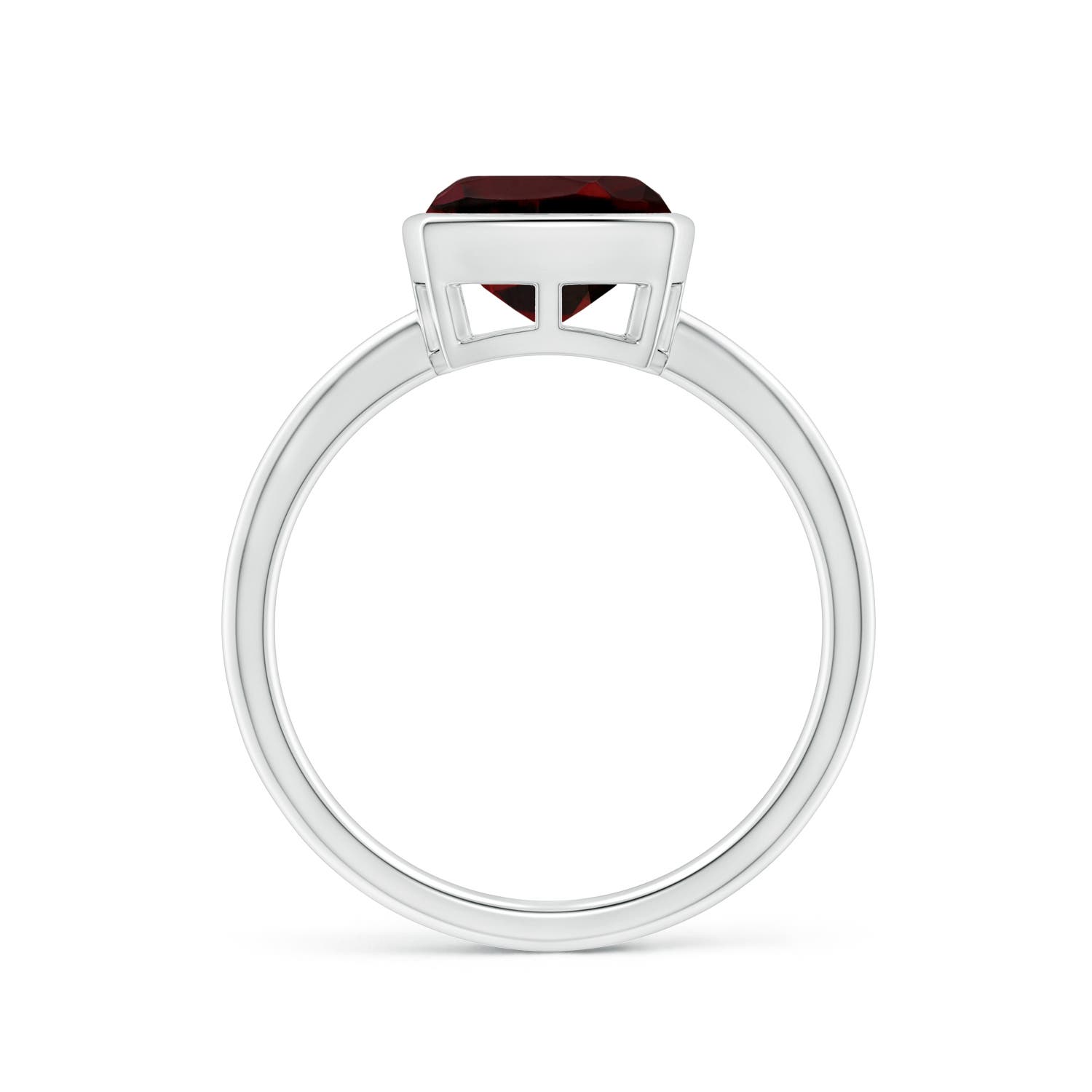 AAA - Garnet / 2.5 CT / 14 KT White Gold