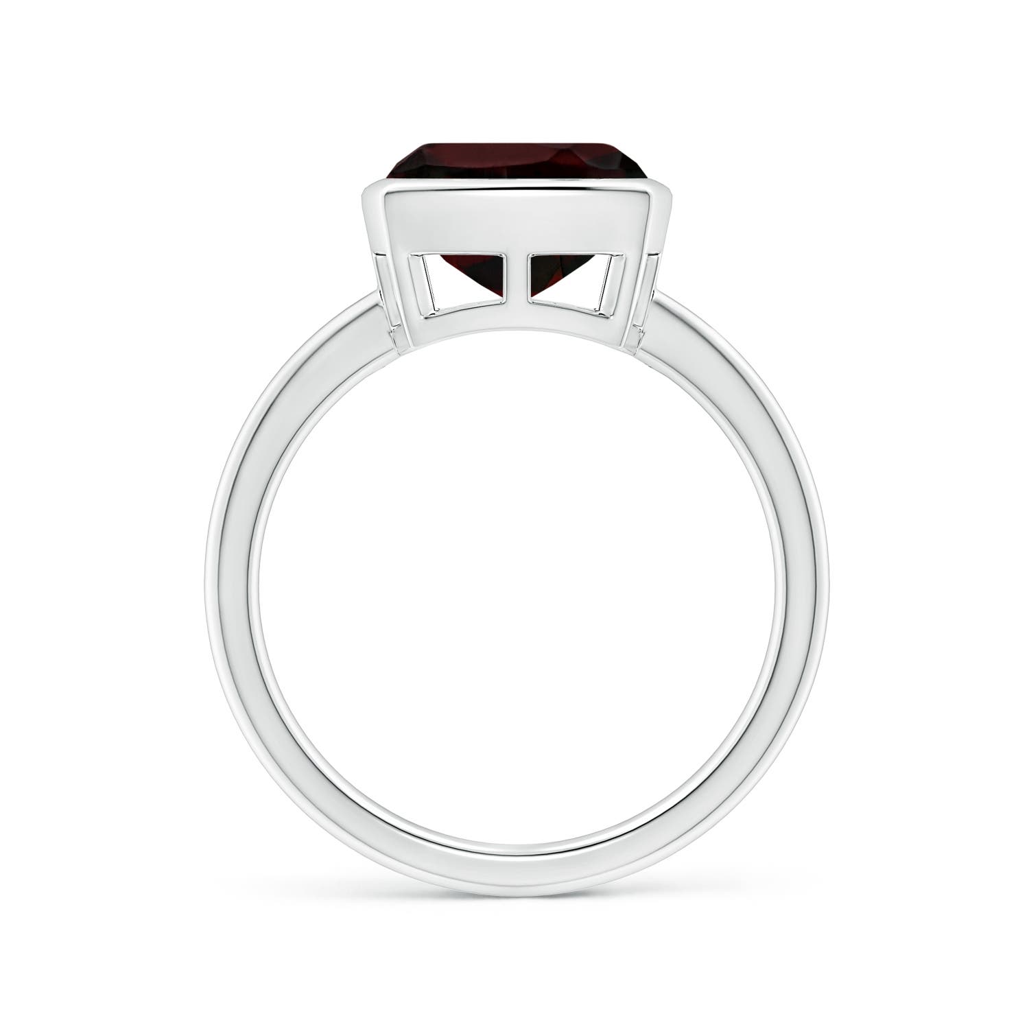 A - Garnet / 3.6 CT / 14 KT White Gold