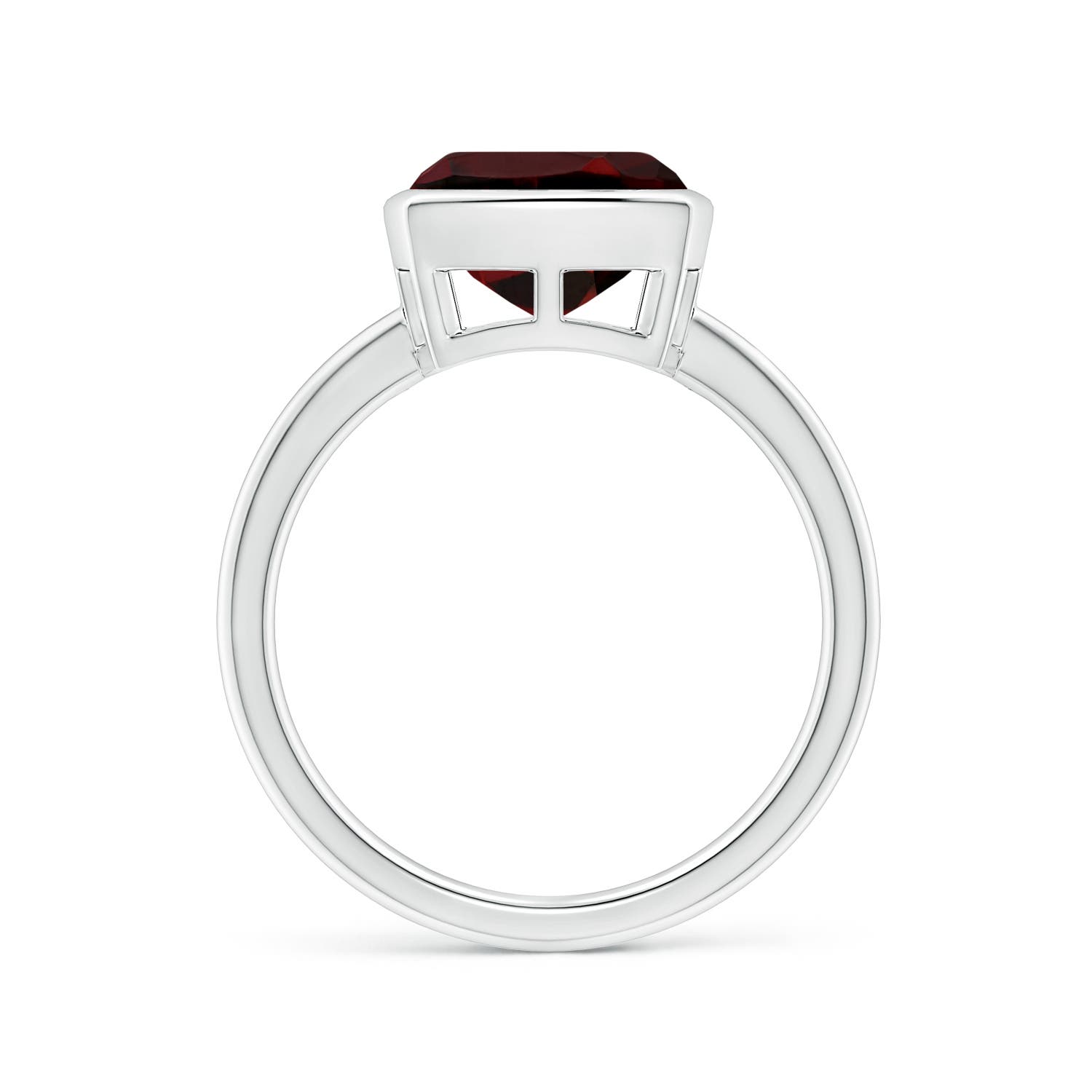 AAA - Garnet / 3.6 CT / 14 KT White Gold