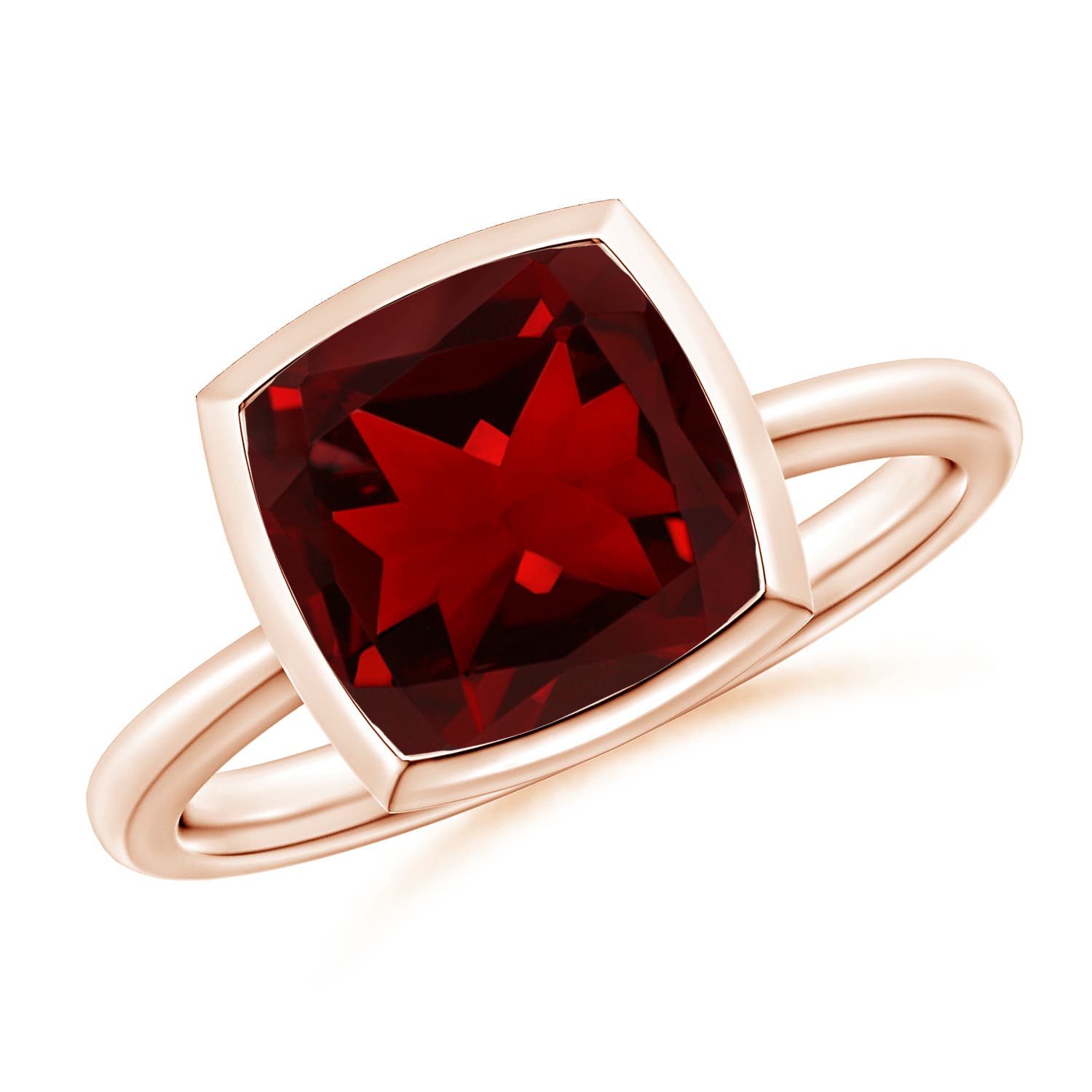 AAAA - Garnet / 3.6 CT / 14 KT Rose Gold