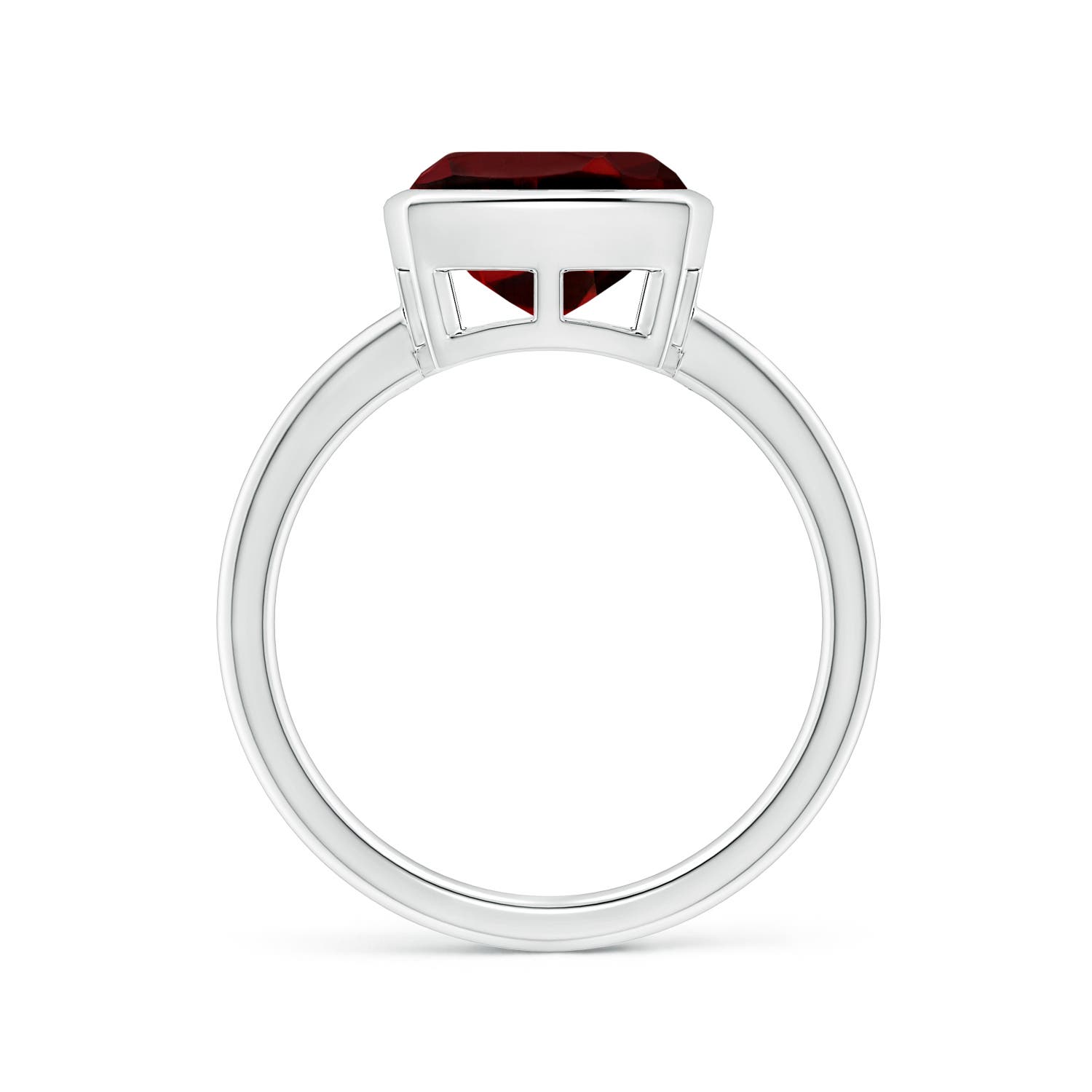 AAAA - Garnet / 3.6 CT / 14 KT White Gold