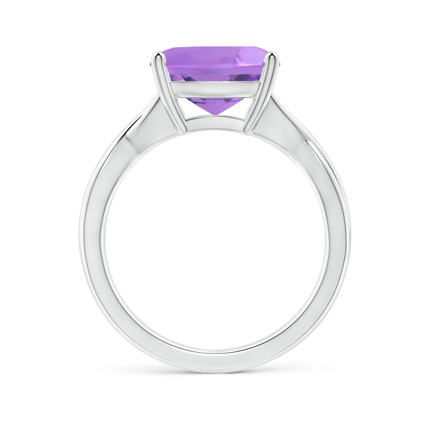 A - Amethyst / 3.65 CT / 14 KT White Gold