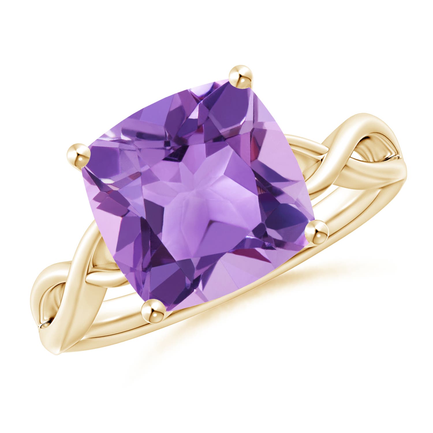 A - Amethyst / 3.65 CT / 14 KT Yellow Gold