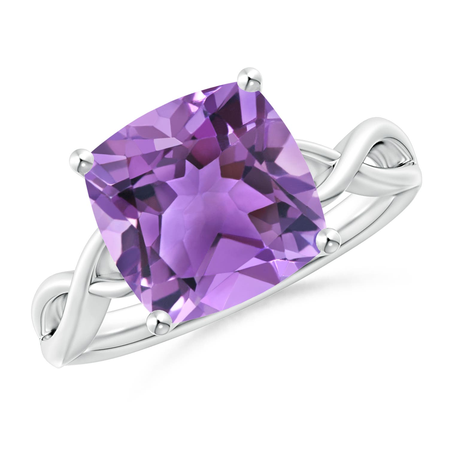 AA - Amethyst / 3.65 CT / 14 KT White Gold