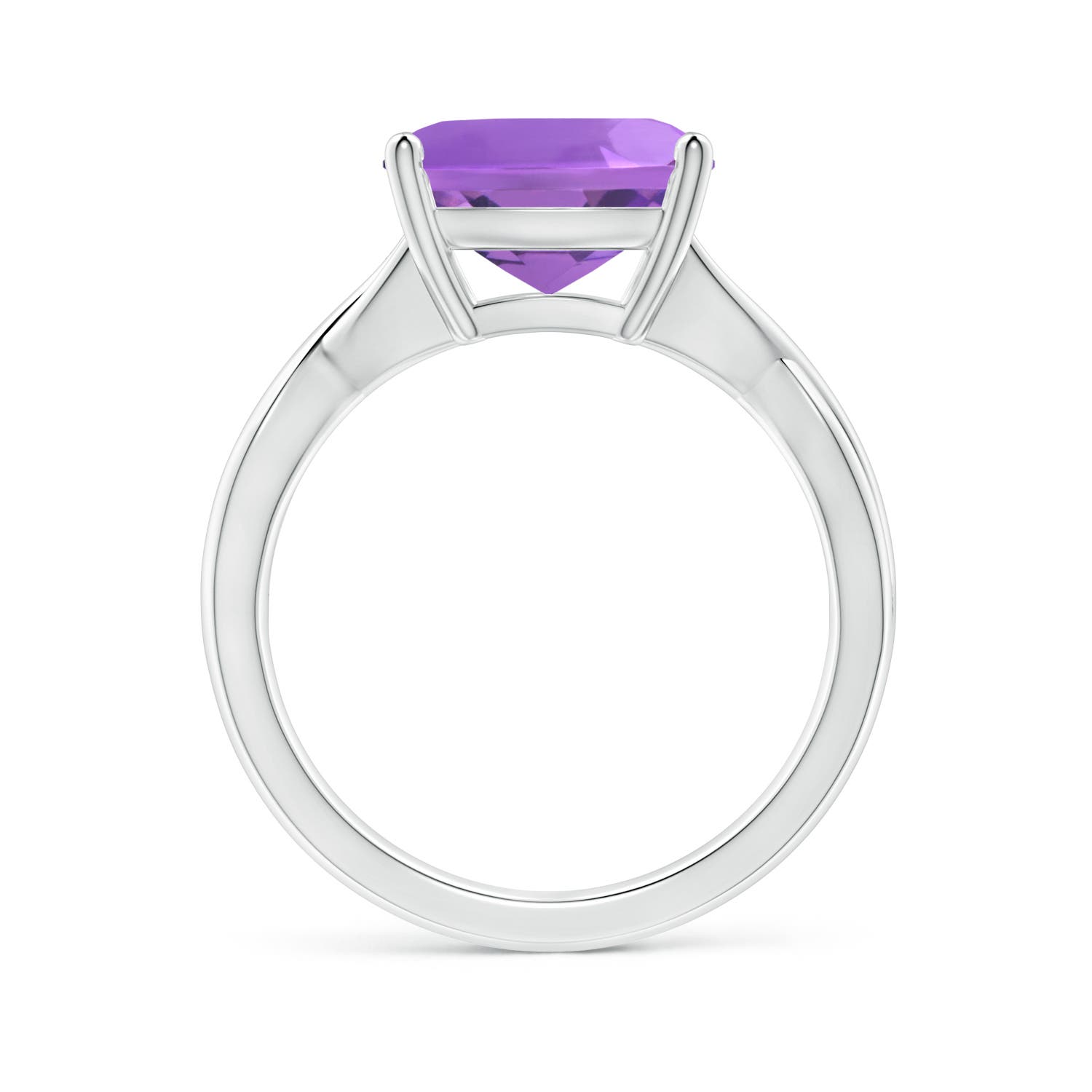 AA - Amethyst / 3.65 CT / 14 KT White Gold