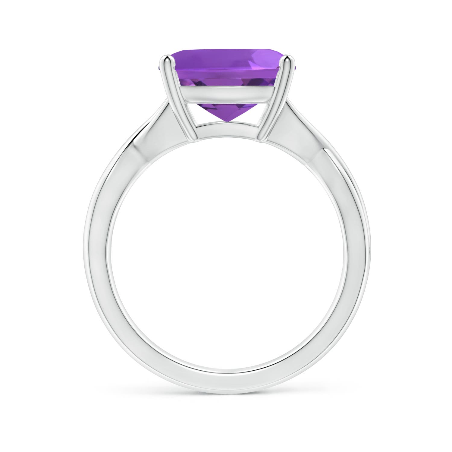 AAA - Amethyst / 3.65 CT / 14 KT White Gold