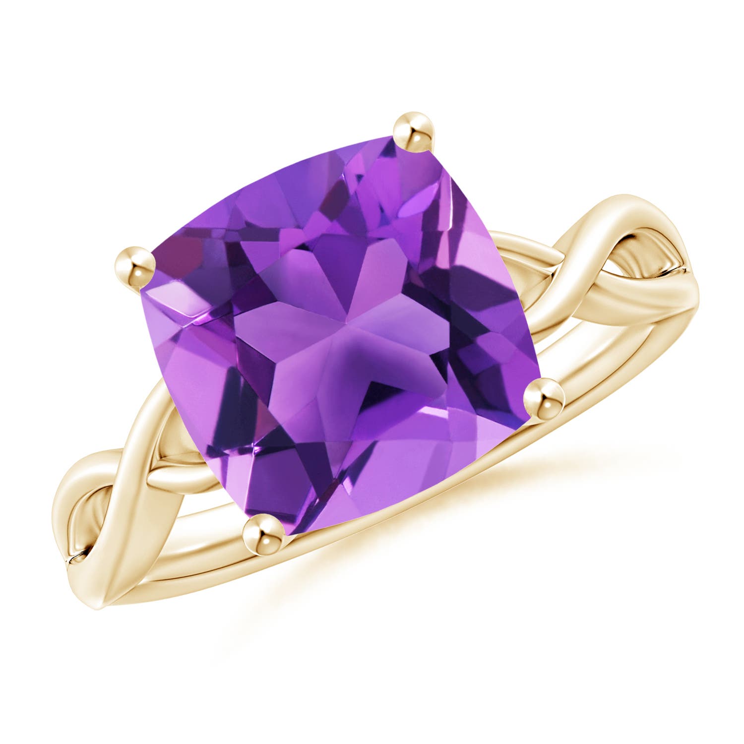 AAA - Amethyst / 3.65 CT / 14 KT Yellow Gold