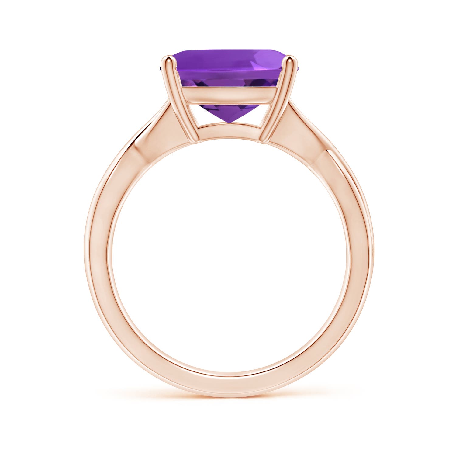 AAAA - Amethyst / 3.65 CT / 14 KT Rose Gold