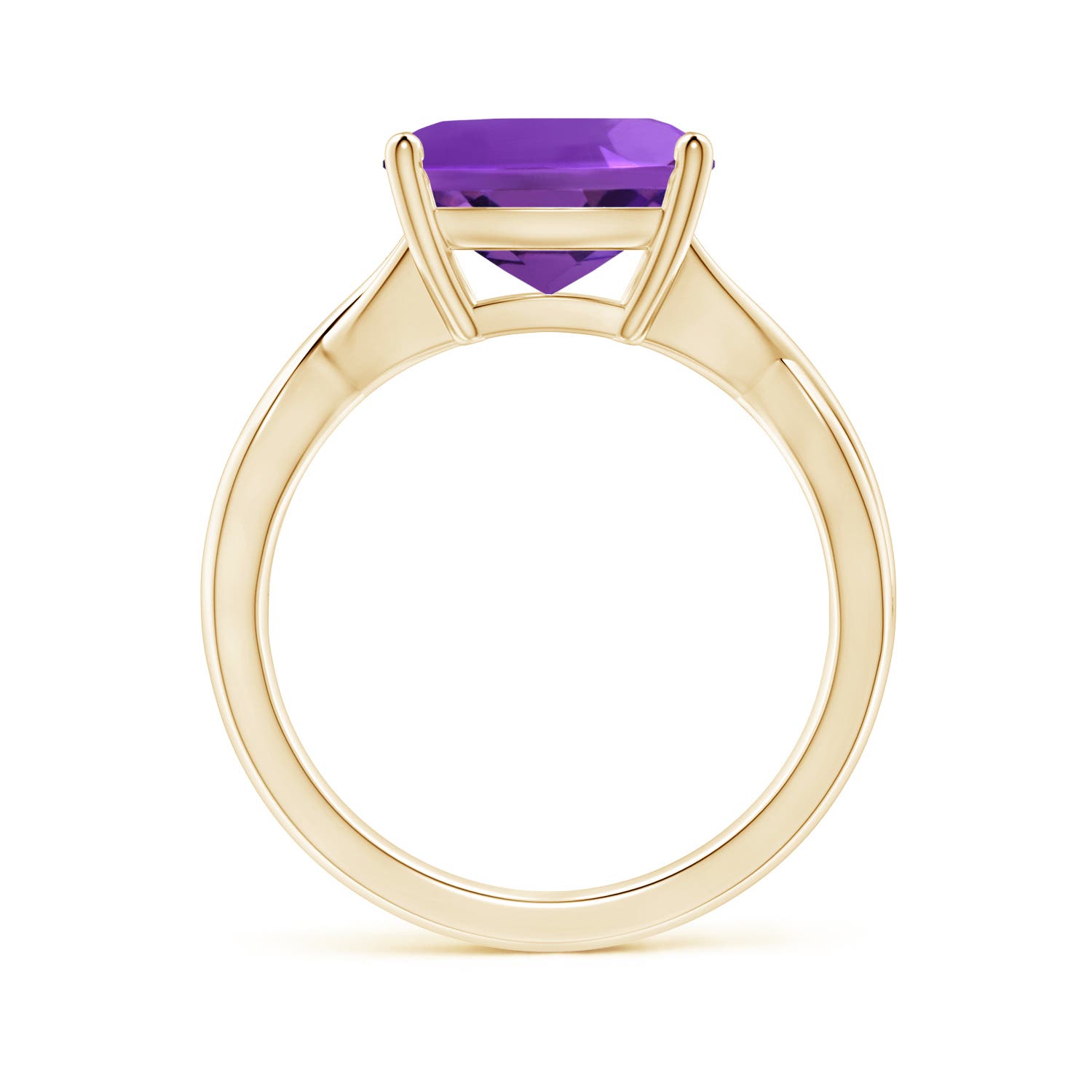 AAAA - Amethyst / 3.65 CT / 14 KT Yellow Gold