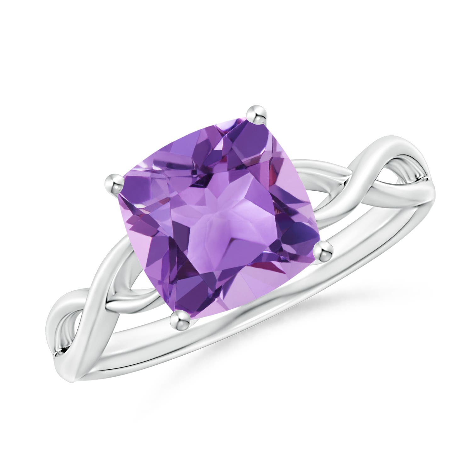 A - Amethyst / 2.2 CT / 14 KT White Gold