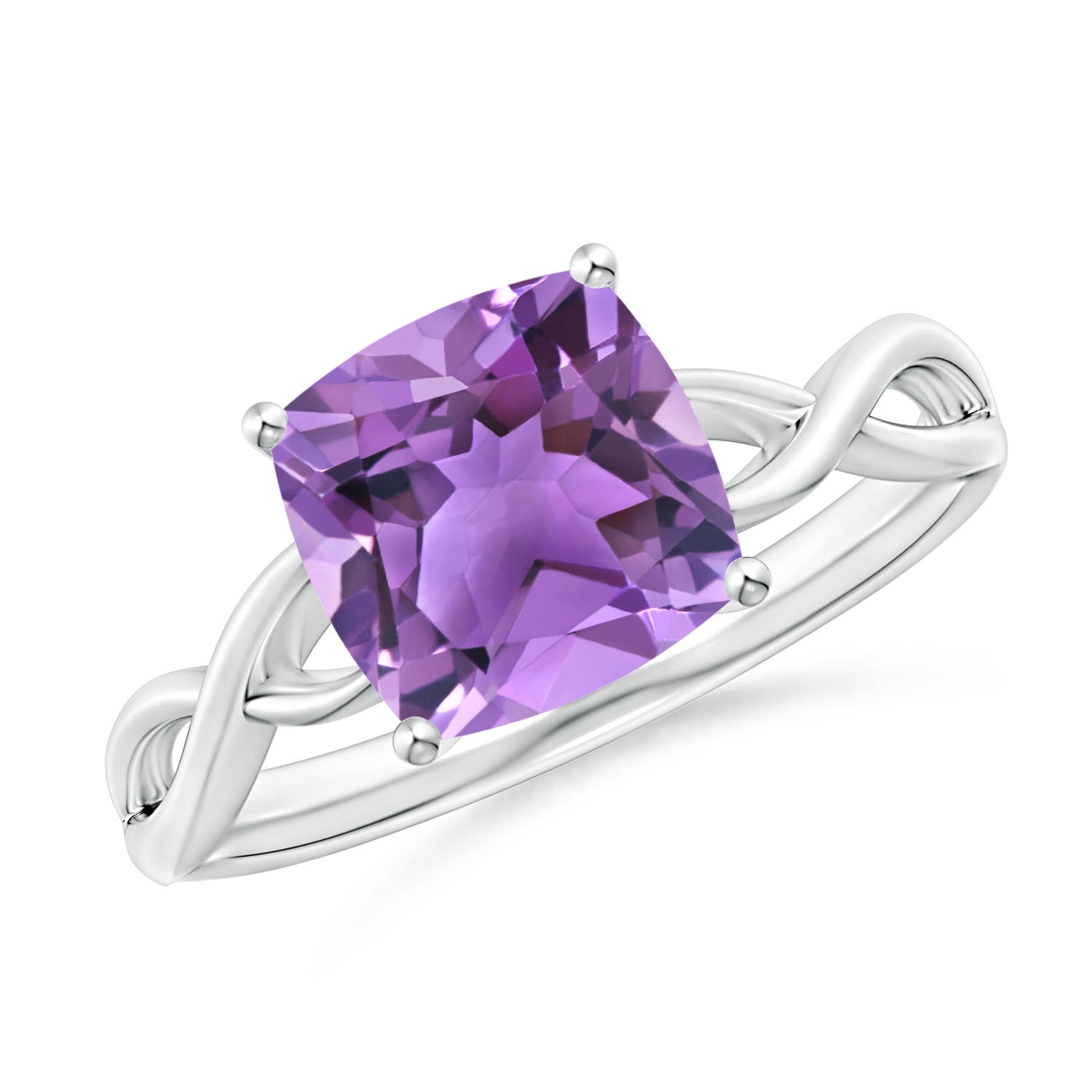 AA - Amethyst / 2.2 CT / 14 KT White Gold