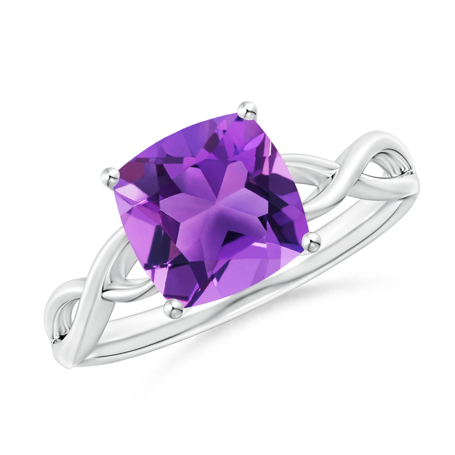 AAA - Amethyst / 2.2 CT / 14 KT White Gold