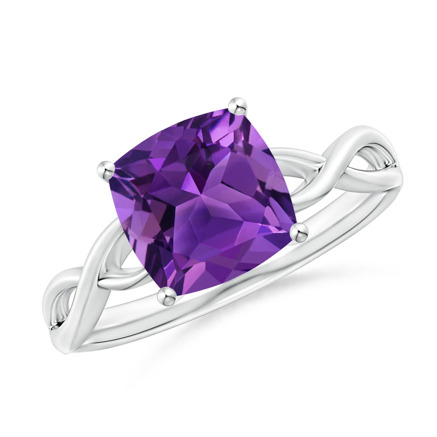 AAAA - Amethyst / 2.2 CT / 14 KT White Gold