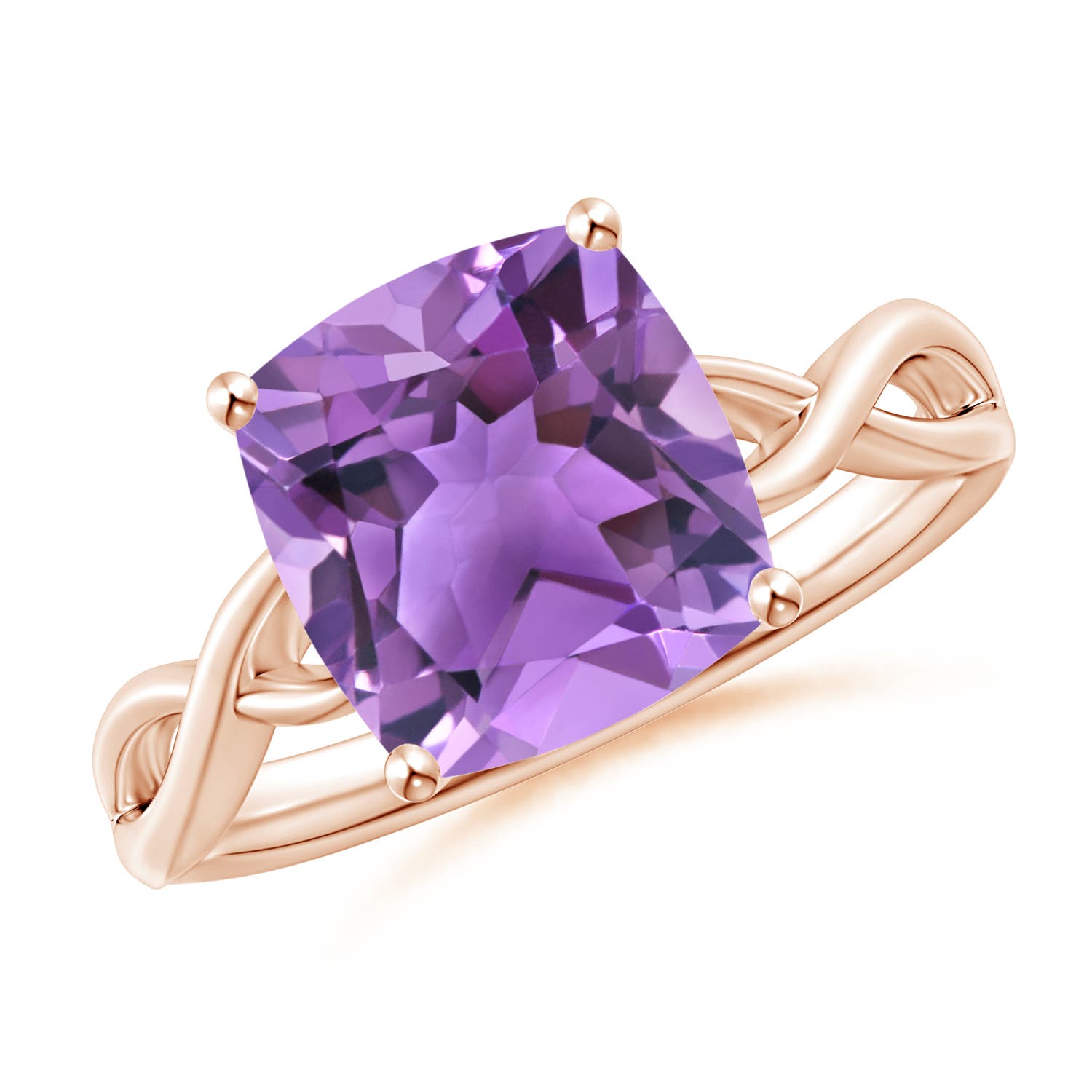 AA - Amethyst / 3.1 CT / 14 KT Rose Gold