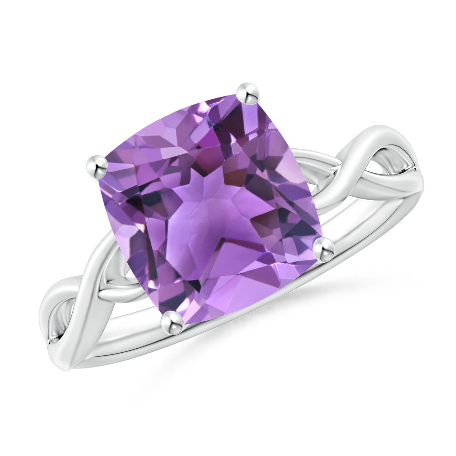 AA - Amethyst / 3.1 CT / 14 KT White Gold