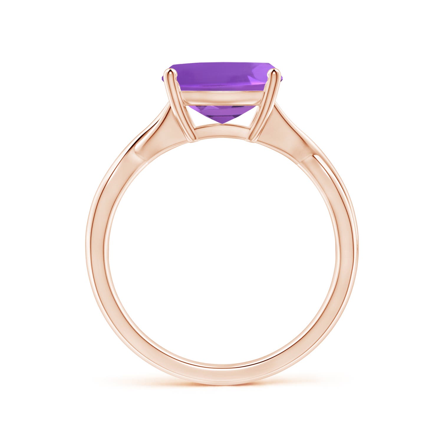 AAA - Amethyst / 3.1 CT / 14 KT Rose Gold