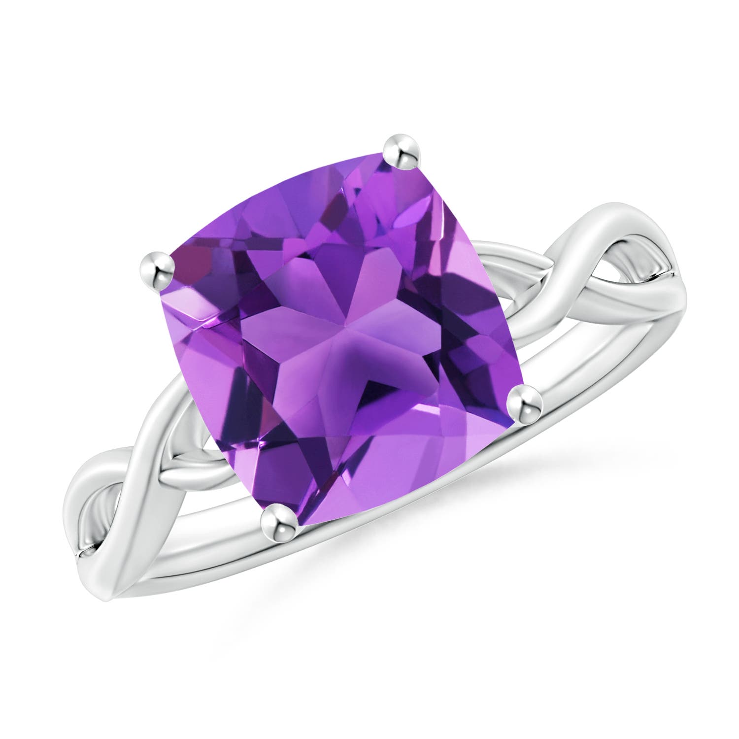 AAA - Amethyst / 3.1 CT / 14 KT White Gold