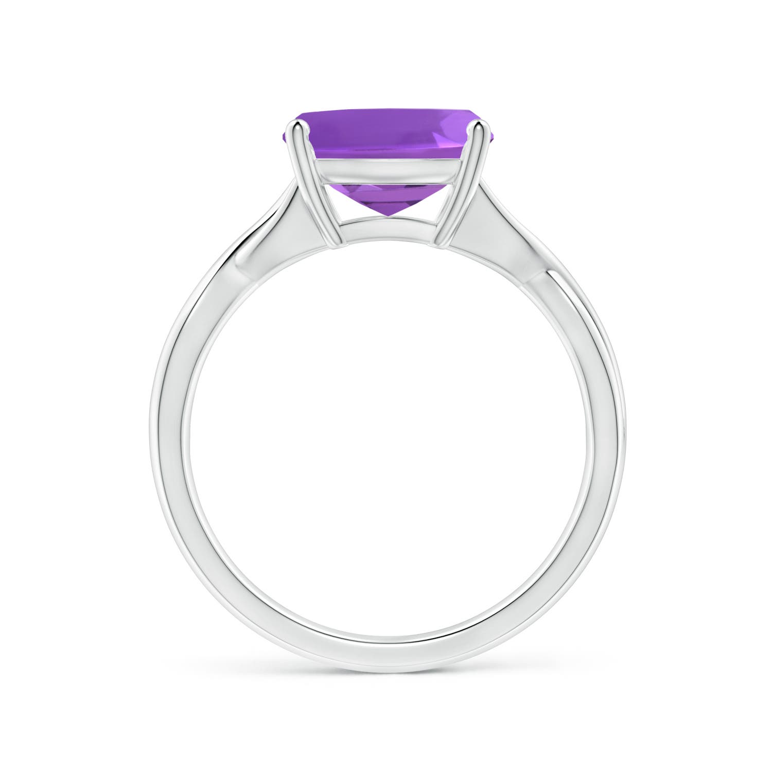 AAA - Amethyst / 3.1 CT / 14 KT White Gold