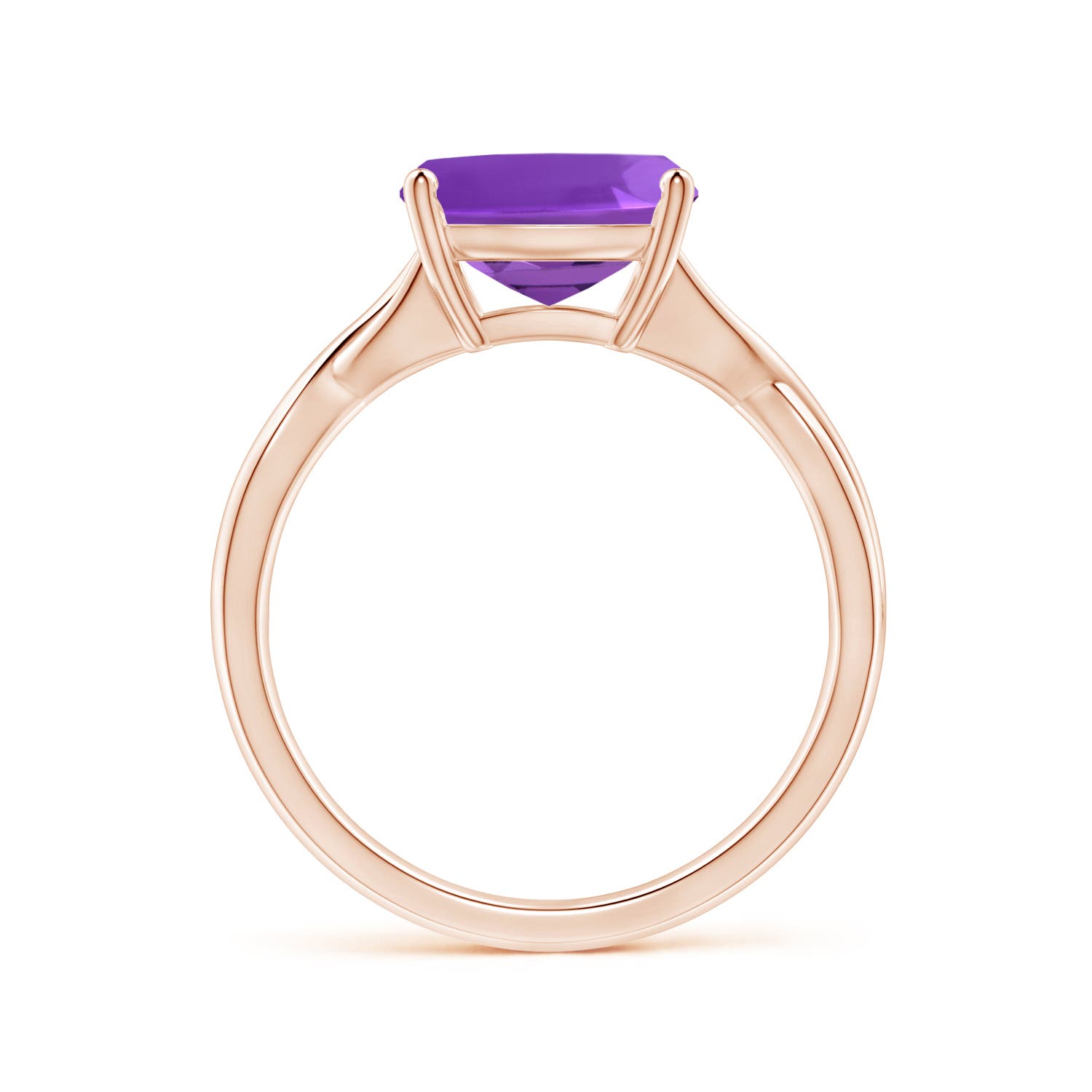 AAAA - Amethyst / 3.1 CT / 14 KT Rose Gold