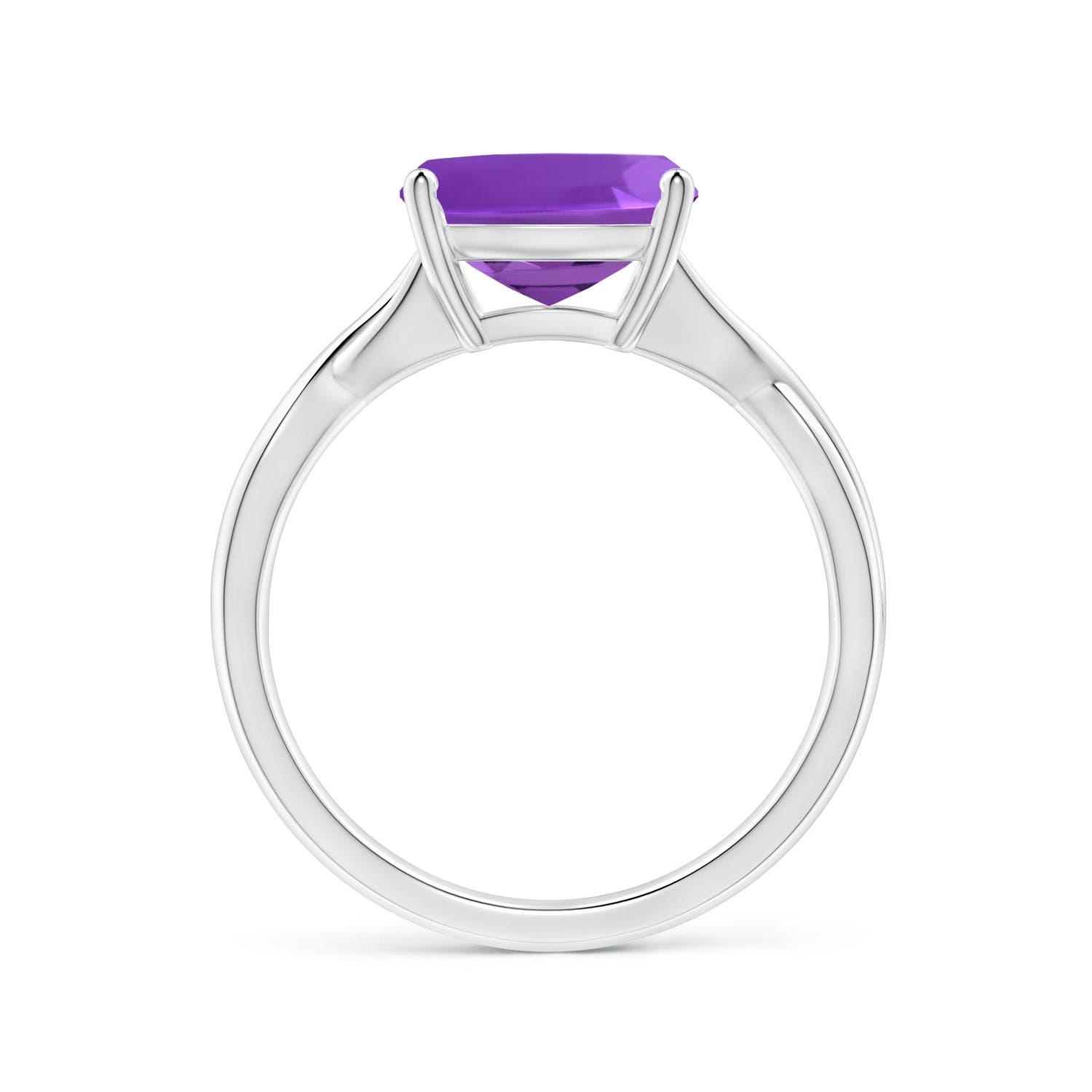 AAAA - Amethyst / 3.1 CT / 14 KT White Gold