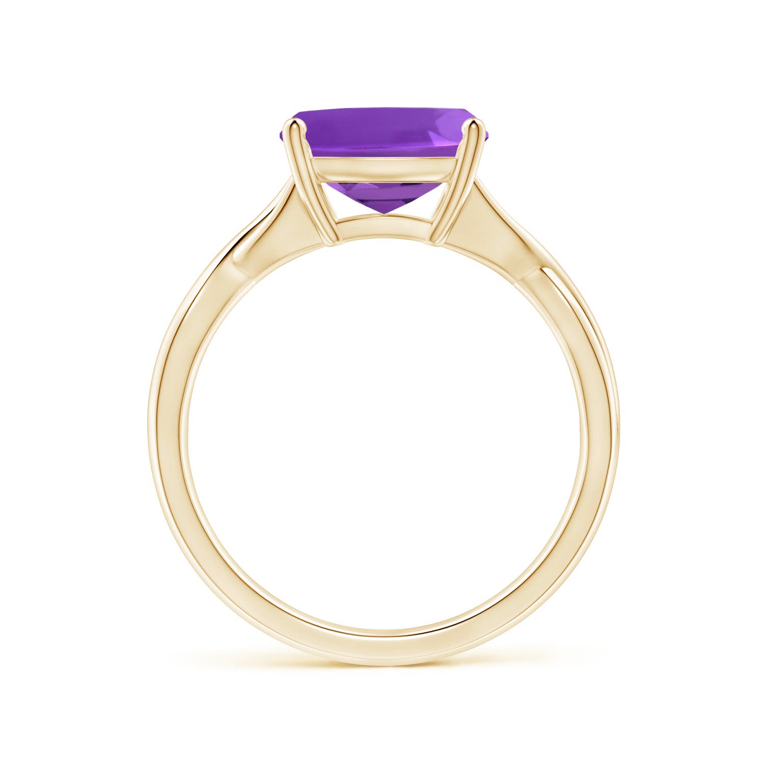 AAAA - Amethyst / 3.1 CT / 14 KT Yellow Gold