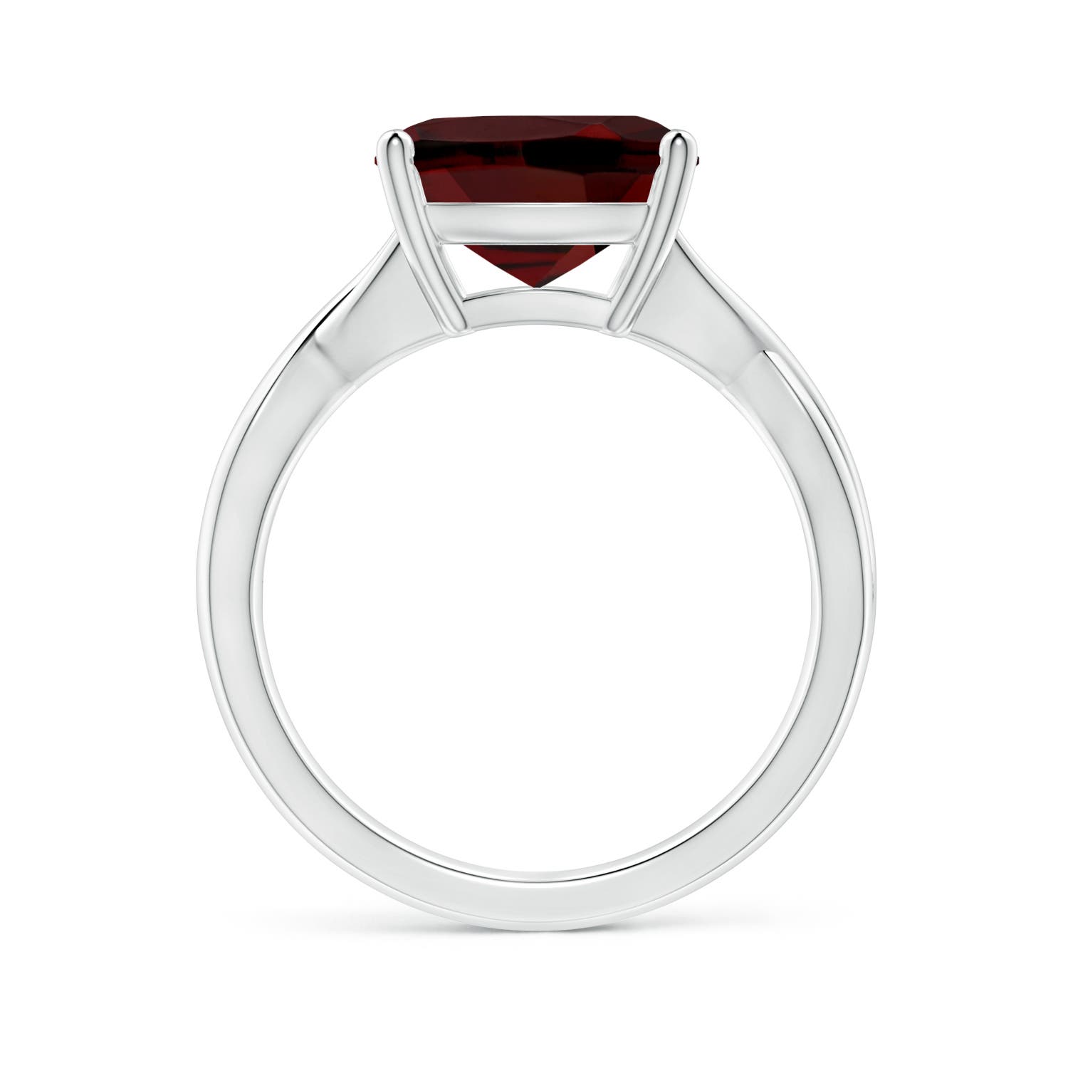 AAA - Garnet / 4.2 CT / 14 KT White Gold